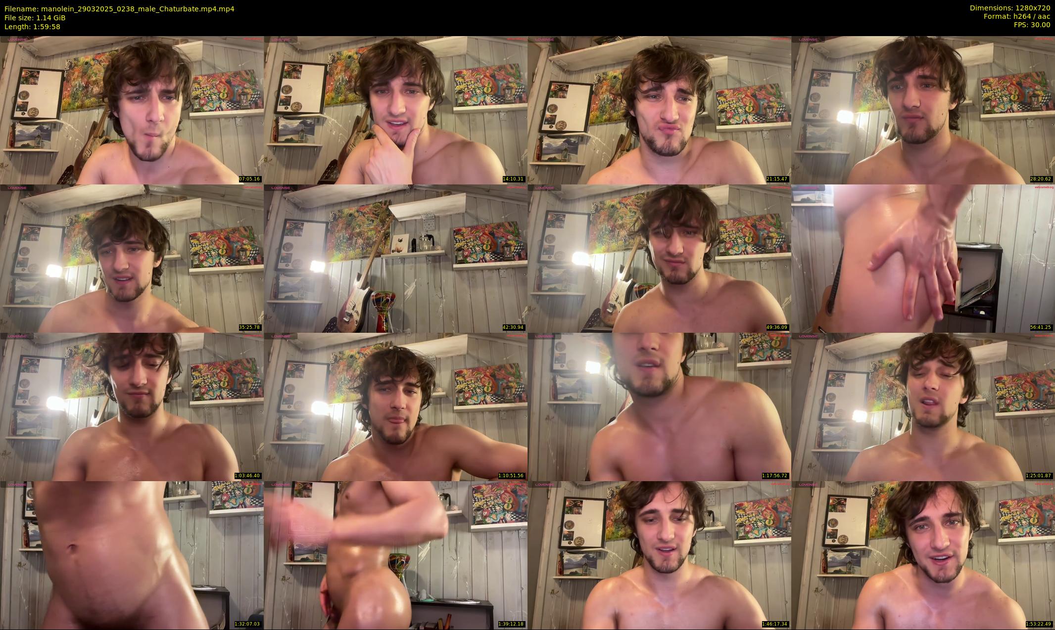 manolein — 120 minute Chaturbate male cam show recording, 720p, Mar 29, 2025