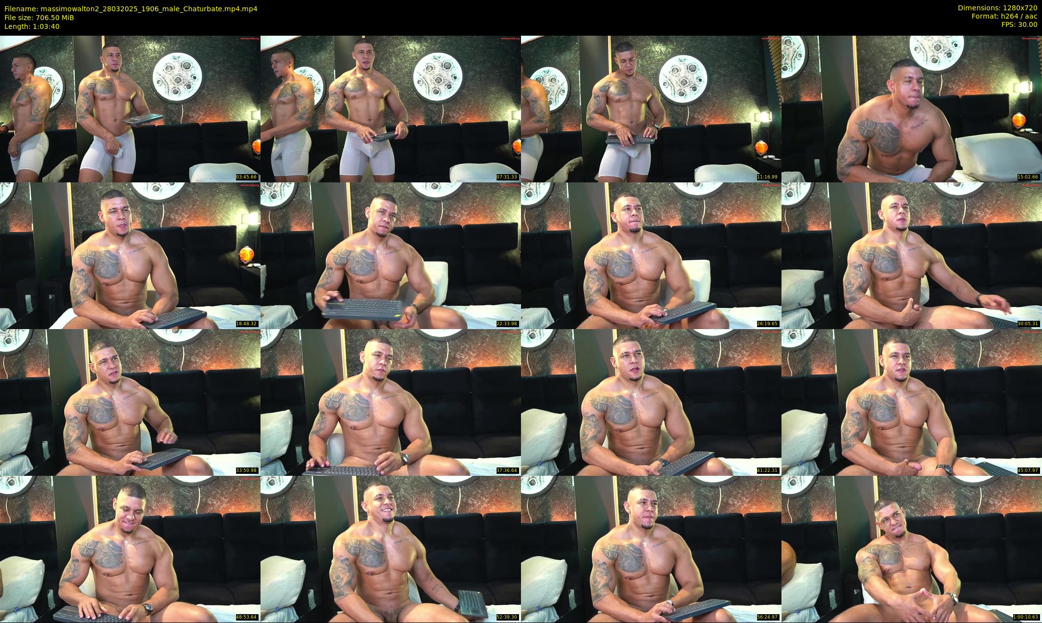 massimowalton2 — 64 minute Chaturbate male cam show recording, 720p, Mar 28, 2025