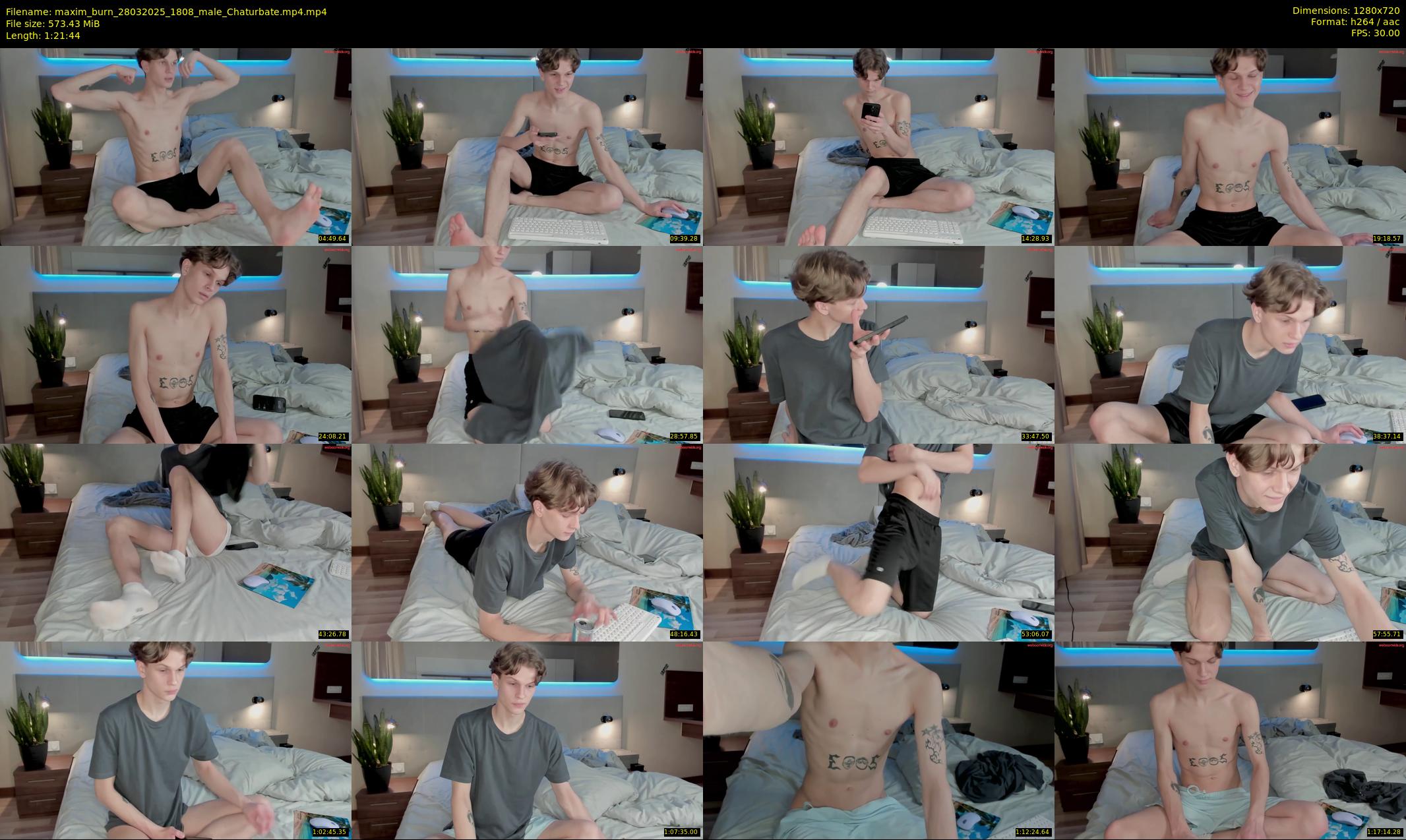 maxim_burn — 82 minute Chaturbate male cam show recording, 720p, Mar 28, 2025