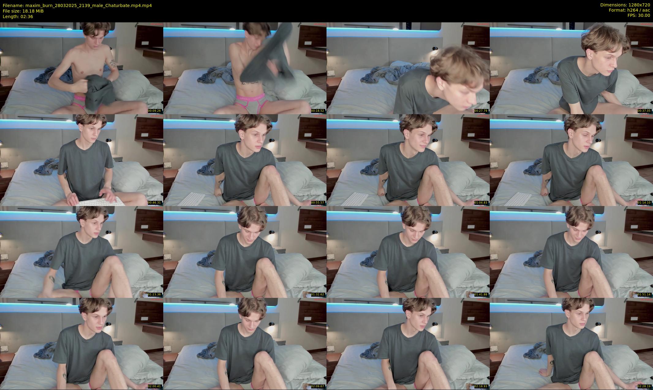 maxim_burn — 3 minute Chaturbate male cam show recording, 720p, Mar 28, 2025