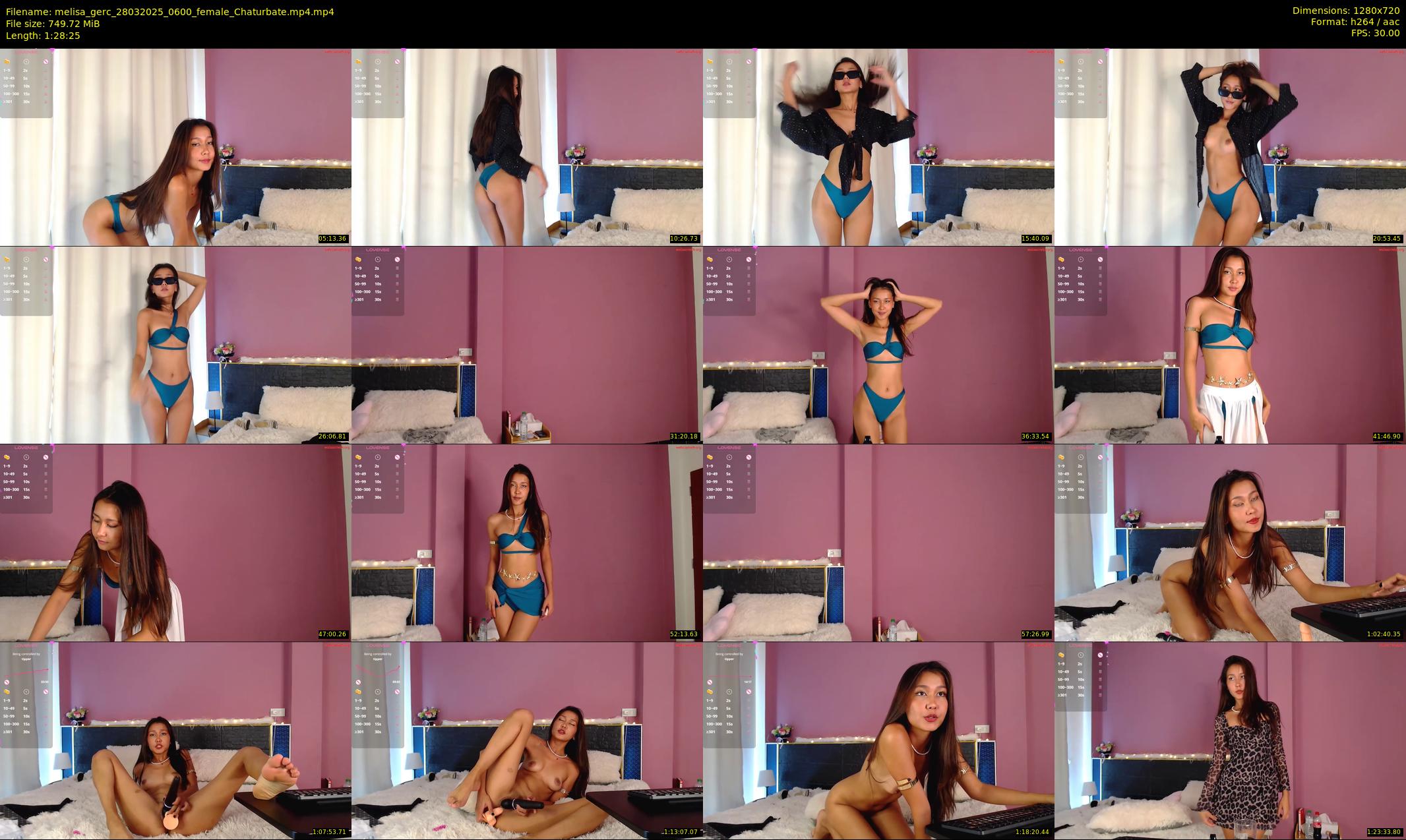 melisa_gerc — 89 minute Chaturbate female cam show recording, 720p, Mar 28, 2025