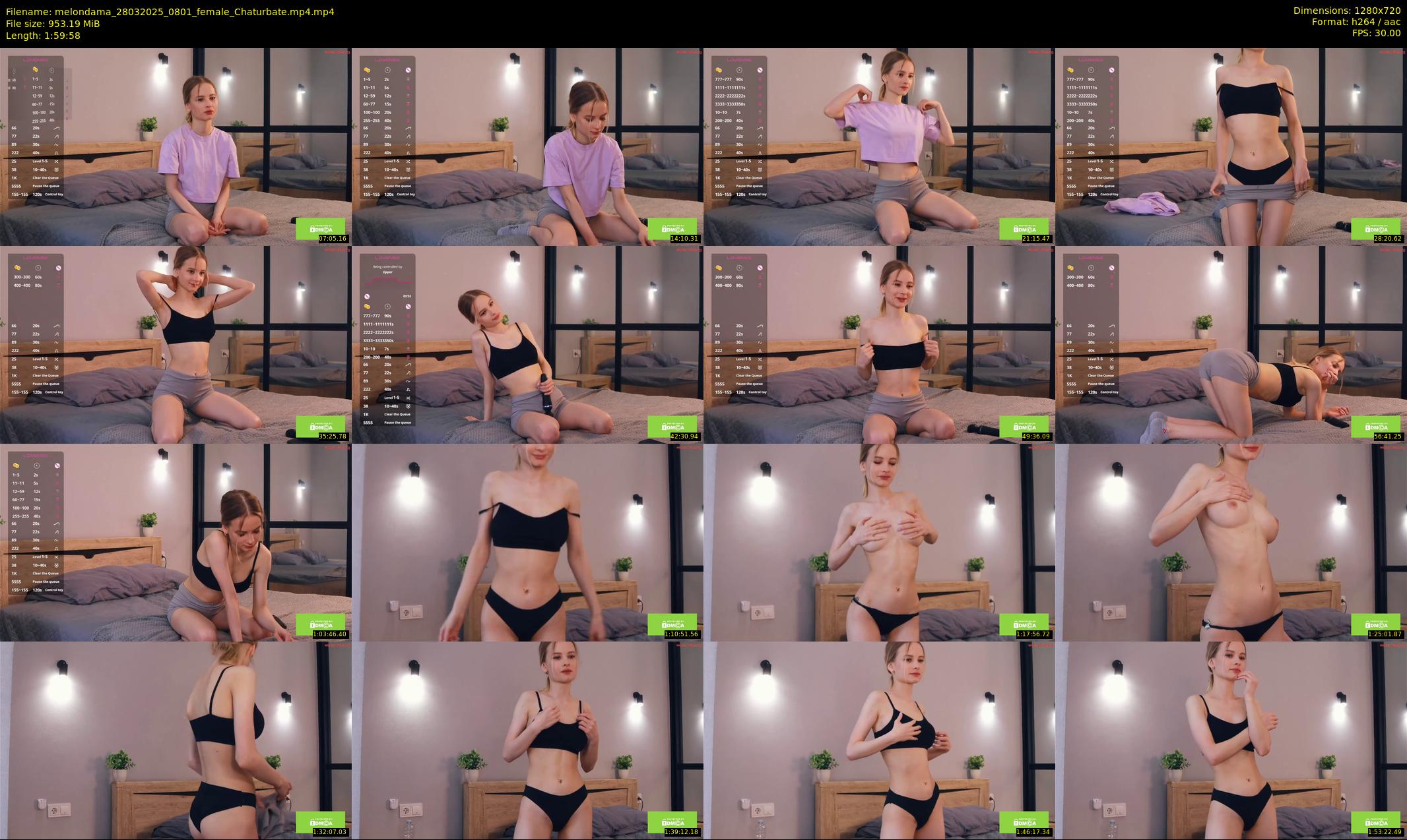 melondama — 120 minute Chaturbate female cam show recording, 720p, Mar 28, 2025
