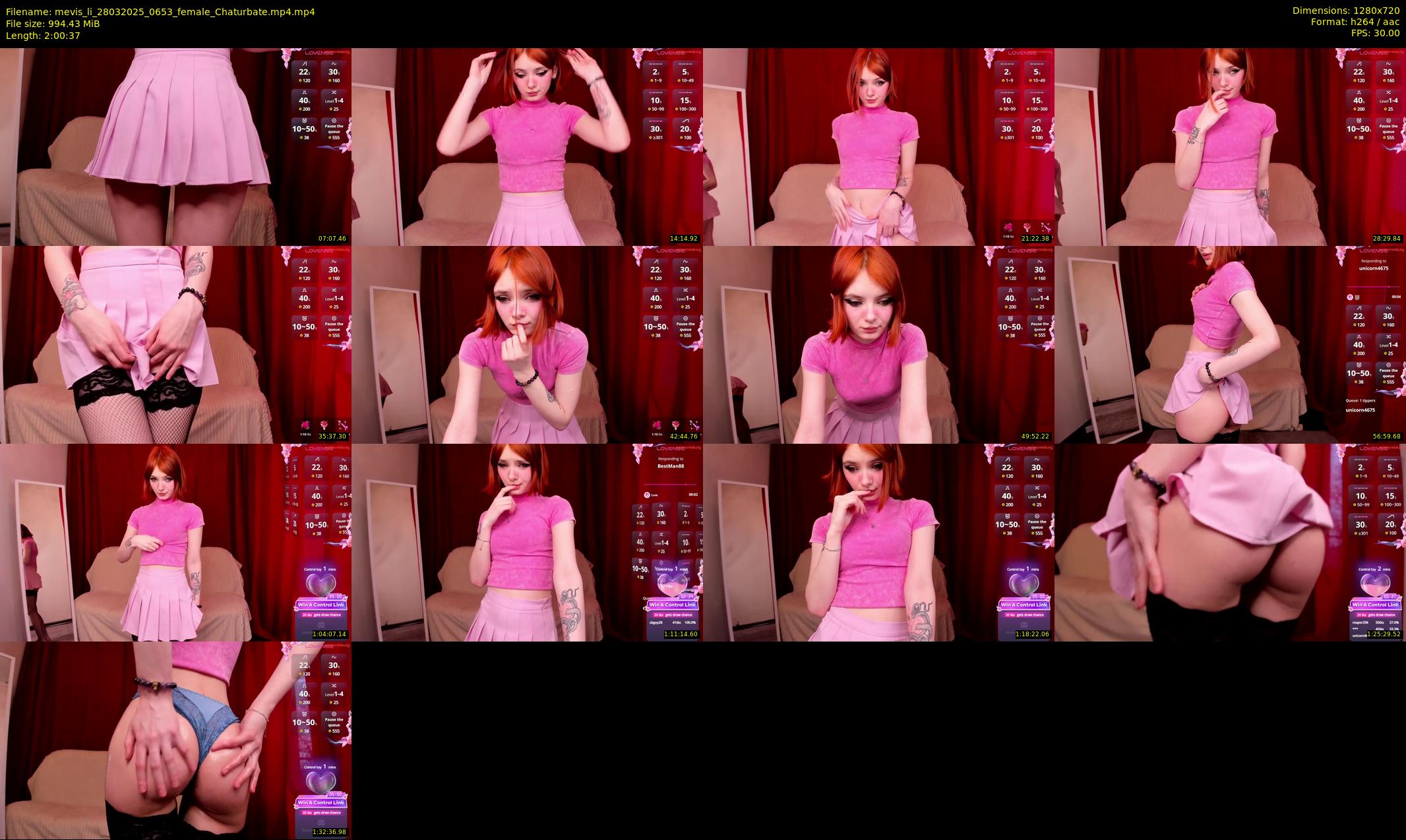 mevis_li — 121 minute Chaturbate female cam show recording, 720p, Mar 28, 2025