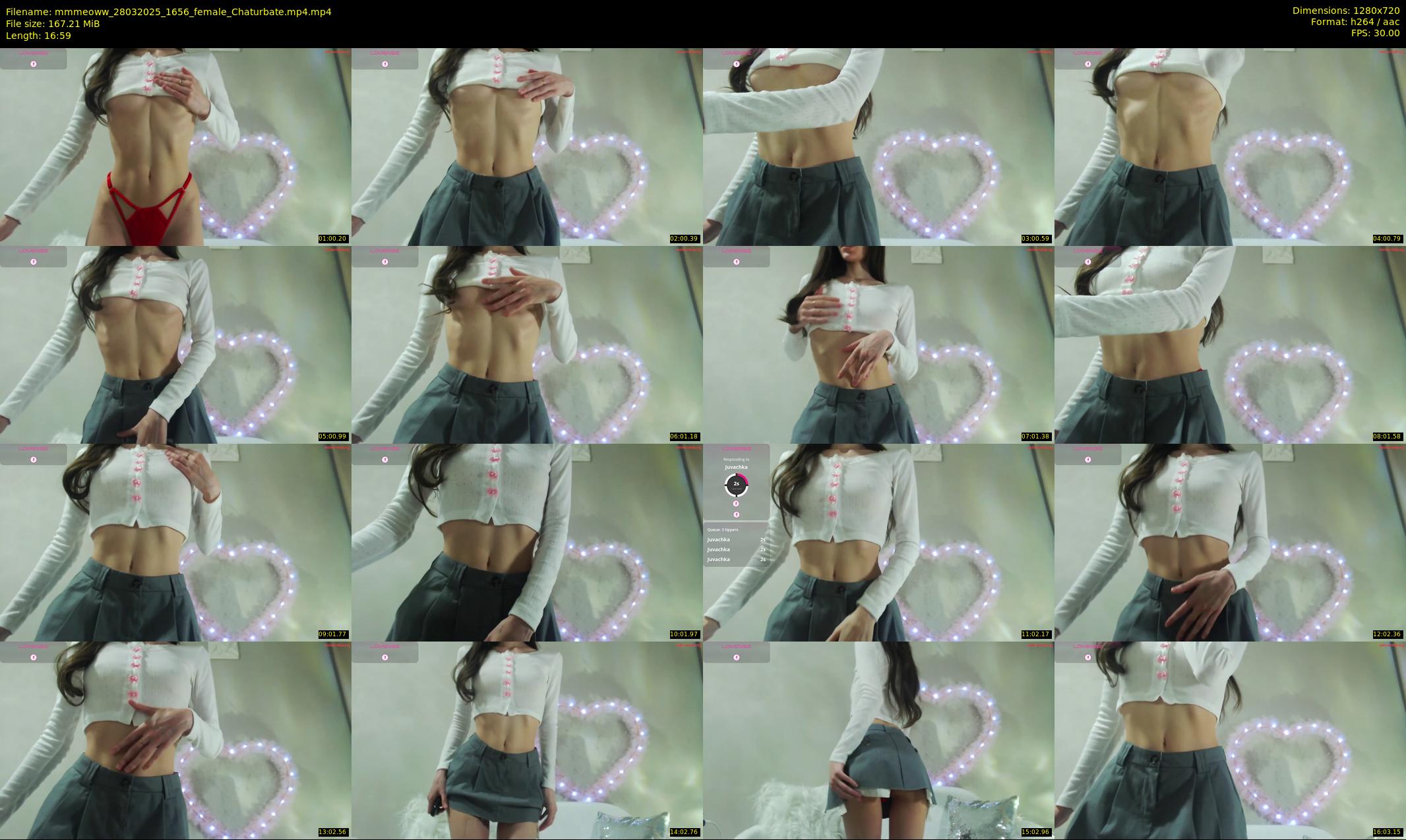 mmmeoww — 17 minute Chaturbate female cam show recording, 720p, Mar 28, 2025