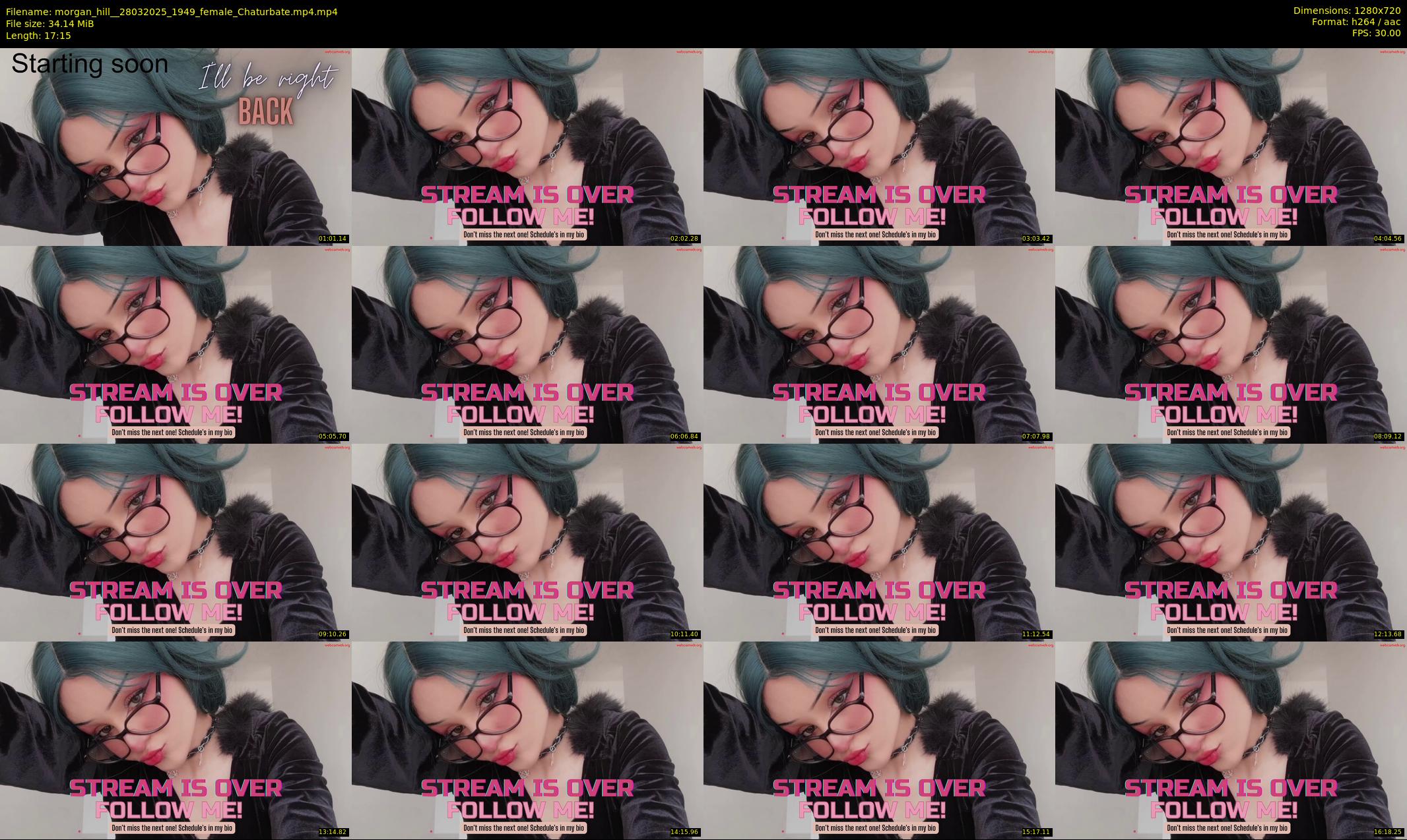 morgan_hill_ — 18 minute Chaturbate female cam show recording, 720p, Mar 28, 2025