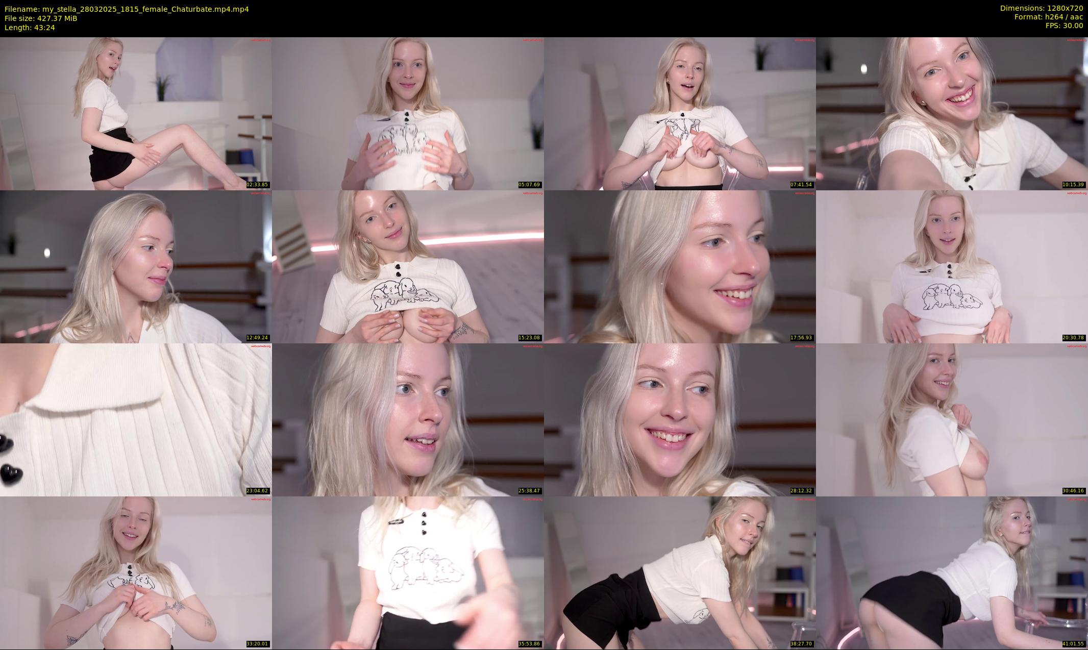 my_stella — 44 minute Chaturbate female cam show recording, 720p, Mar 28, 2025