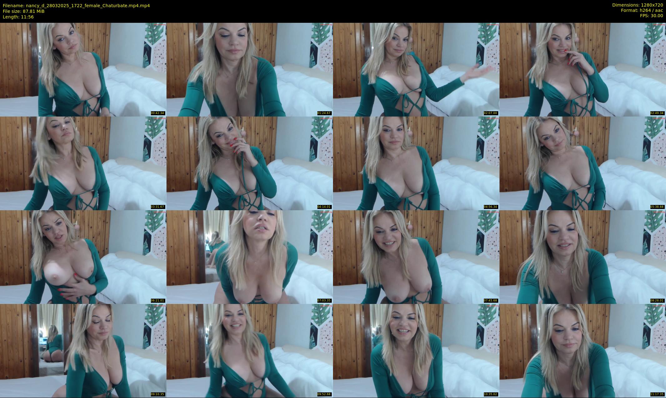 nancy_d — 12 minute Chaturbate female cam show recording, 720p, Mar 28, 2025