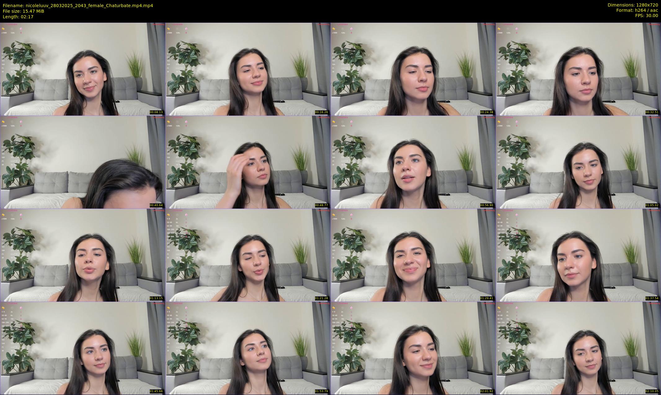 nicoleluuv — 3 minute Chaturbate female cam show recording, 720p, Mar 28, 2025