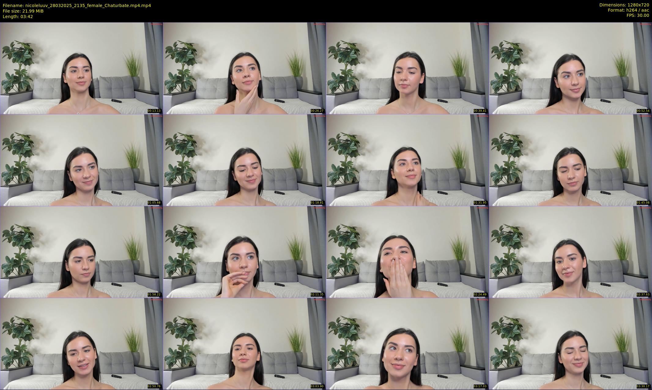 nicoleluuv — 4 minute Chaturbate female cam show recording, 720p, Mar 28, 2025