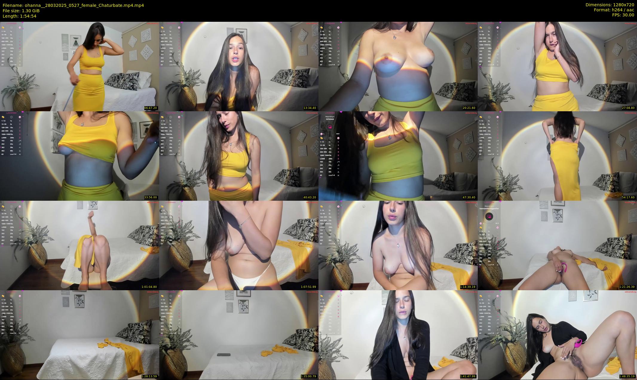 ohanna_ — 115 minute Chaturbate female cam show recording, 720p, Mar 28, 2025