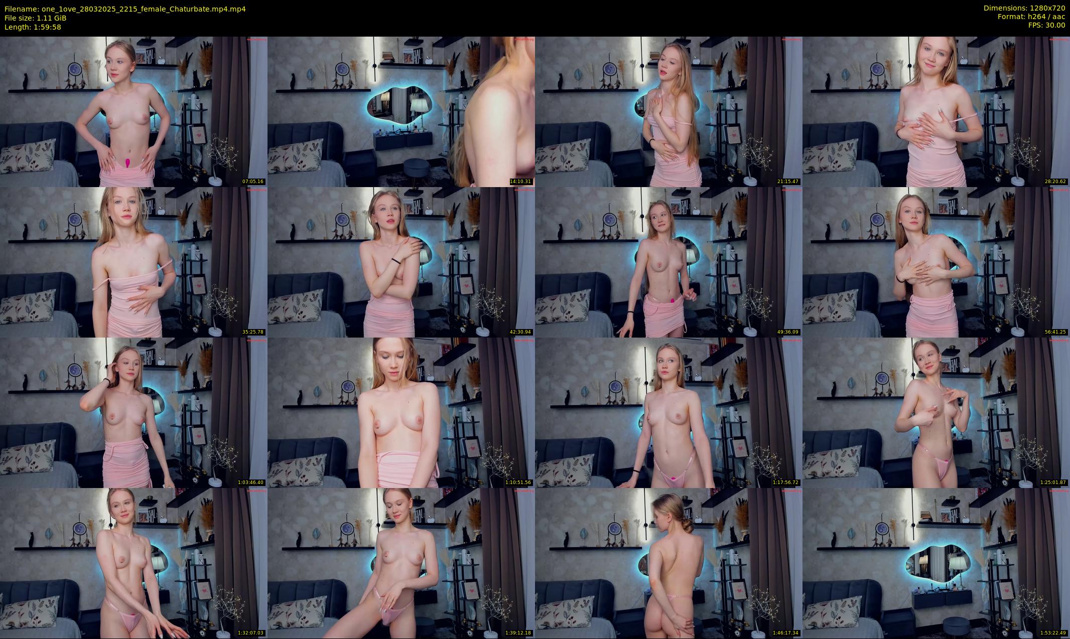 one_1ove — 120 minute Chaturbate female cam show recording, 720p, Mar 28, 2025