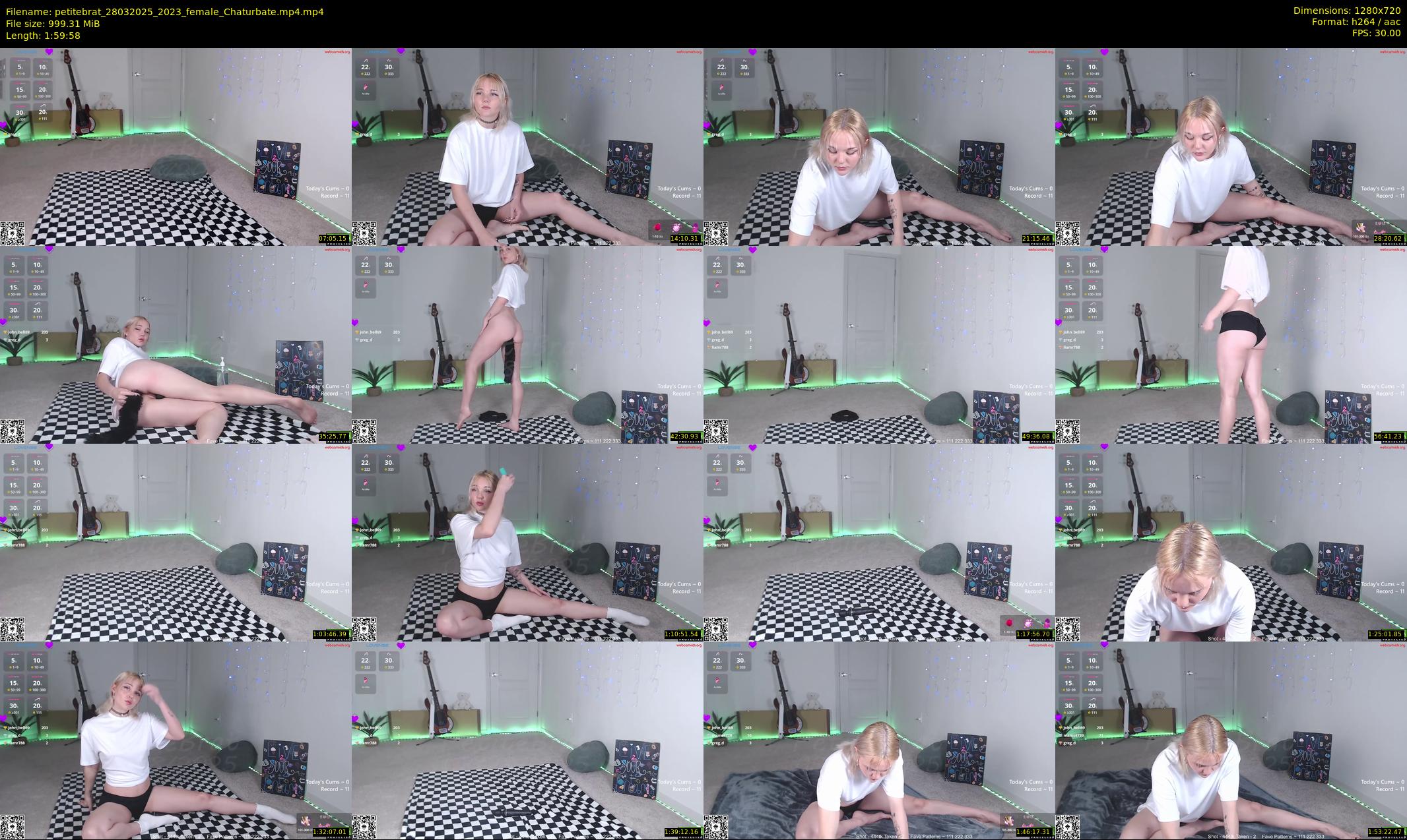petitebrat — 120 minute Chaturbate female cam show recording, 720p, Mar 28, 2025