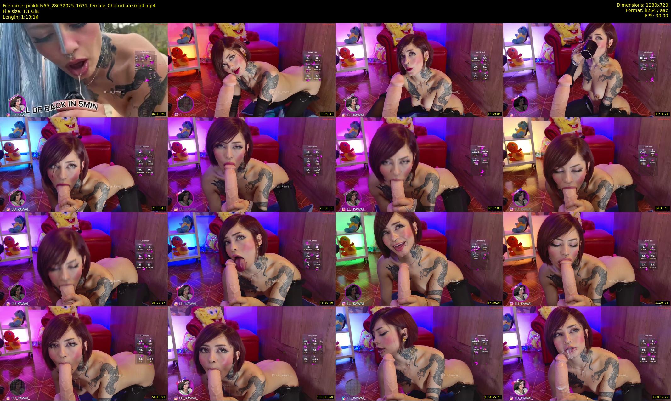pinkloly69 — 74 minute Chaturbate female cam show recording, 720p, Mar 28, 2025