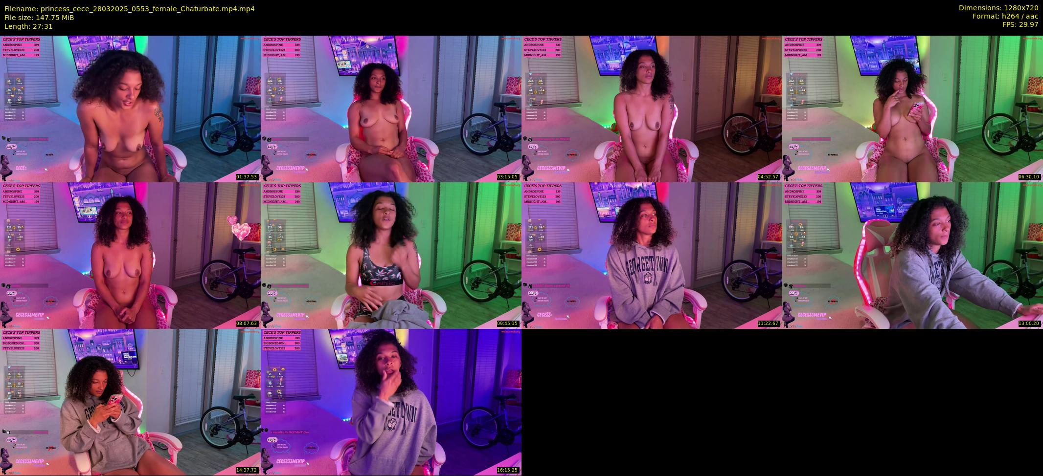 princess_cece — 28 minute Chaturbate female cam show recording, 720p, Mar 28, 2025