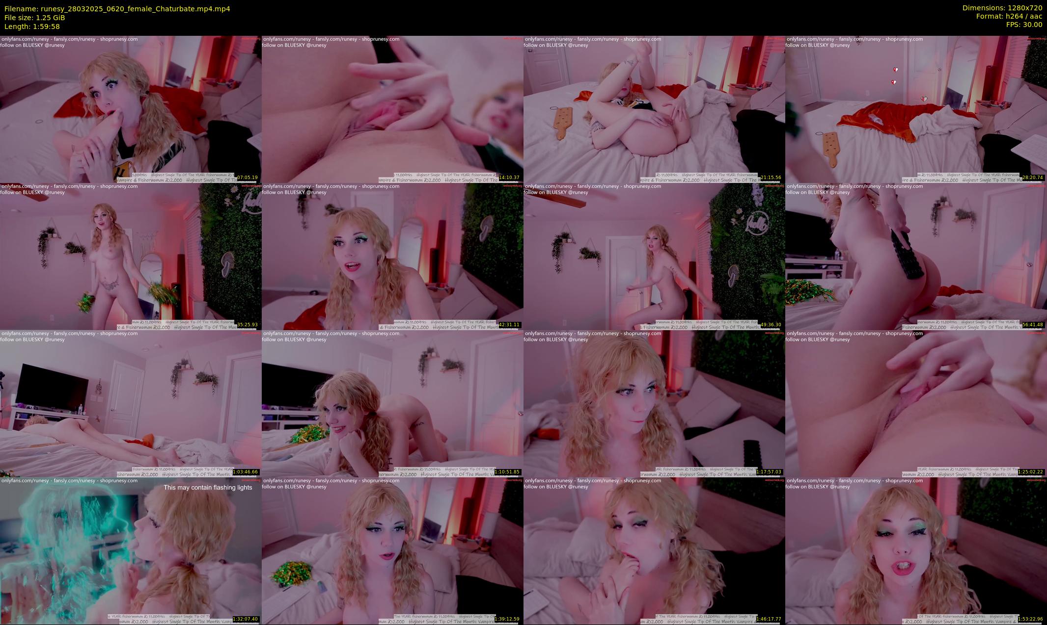 runesy — 120 minute Chaturbate female cam show recording, 720p, Mar 28, 2025