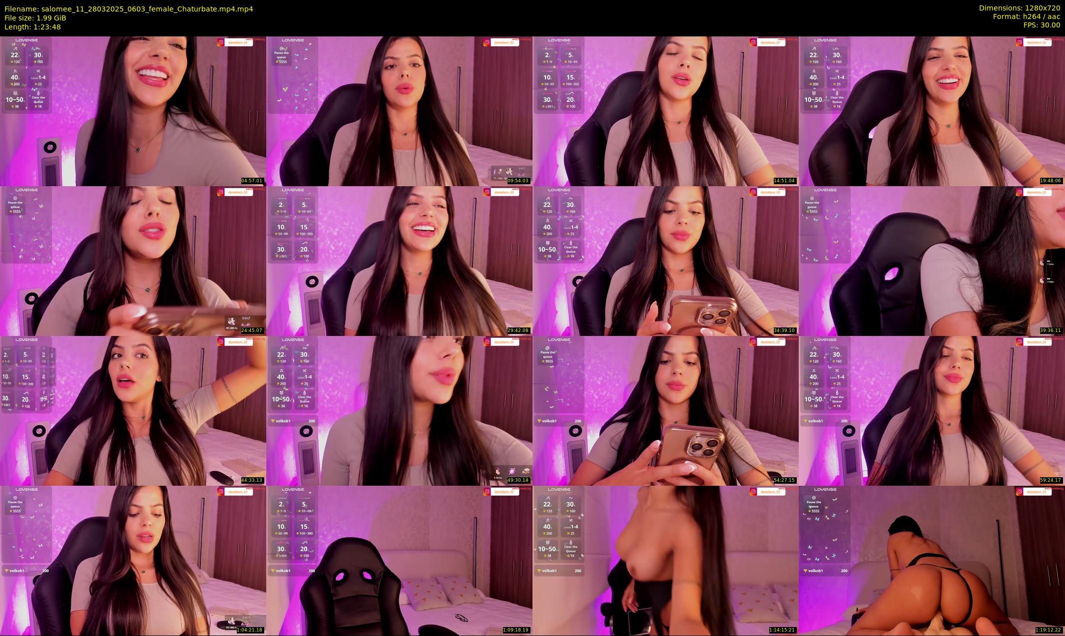 salomee_11 — 84 minute Chaturbate female cam show recording, 720p, Mar 28, 2025