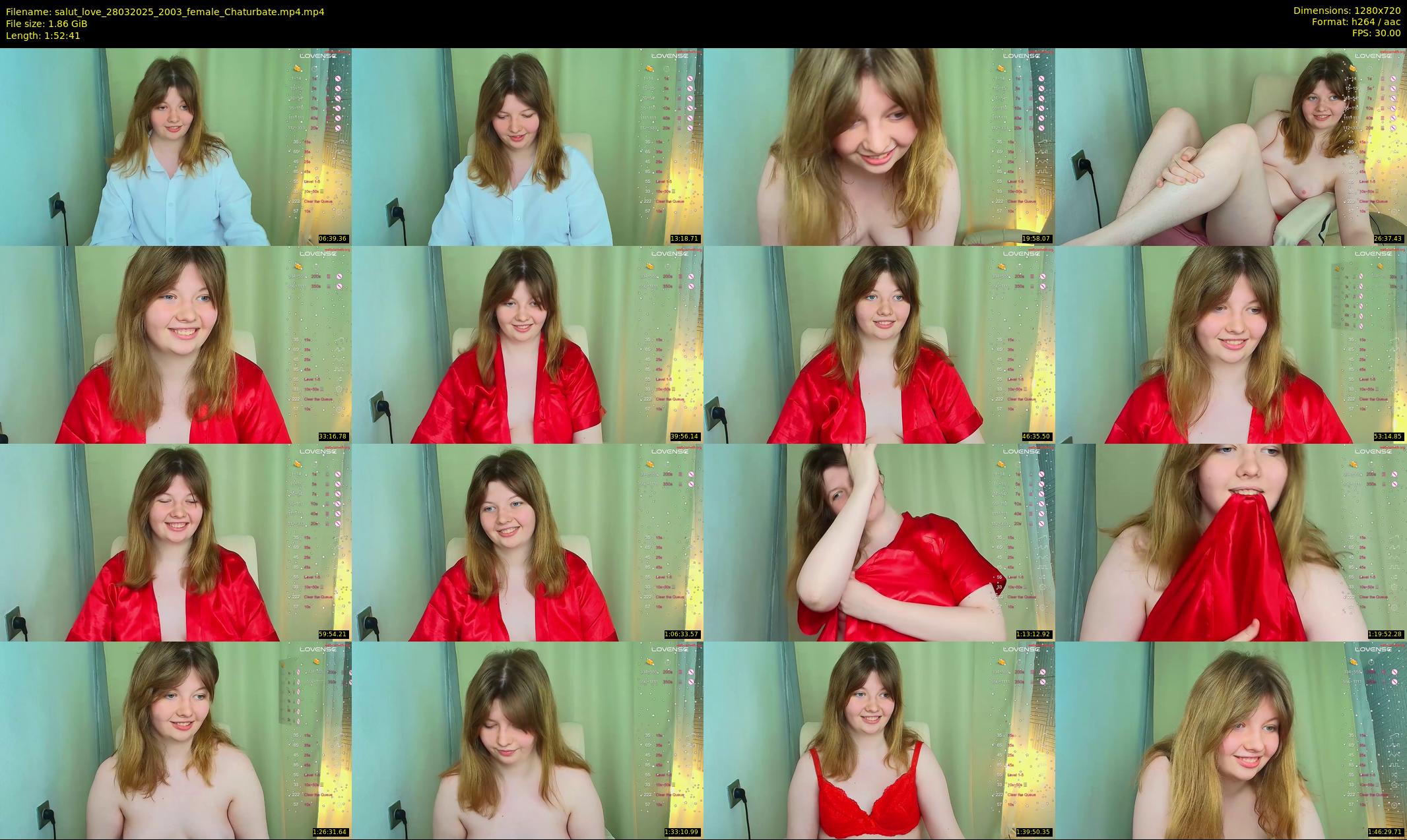 salut_love — 113 minute Chaturbate female cam show recording, 720p, Mar 28, 2025