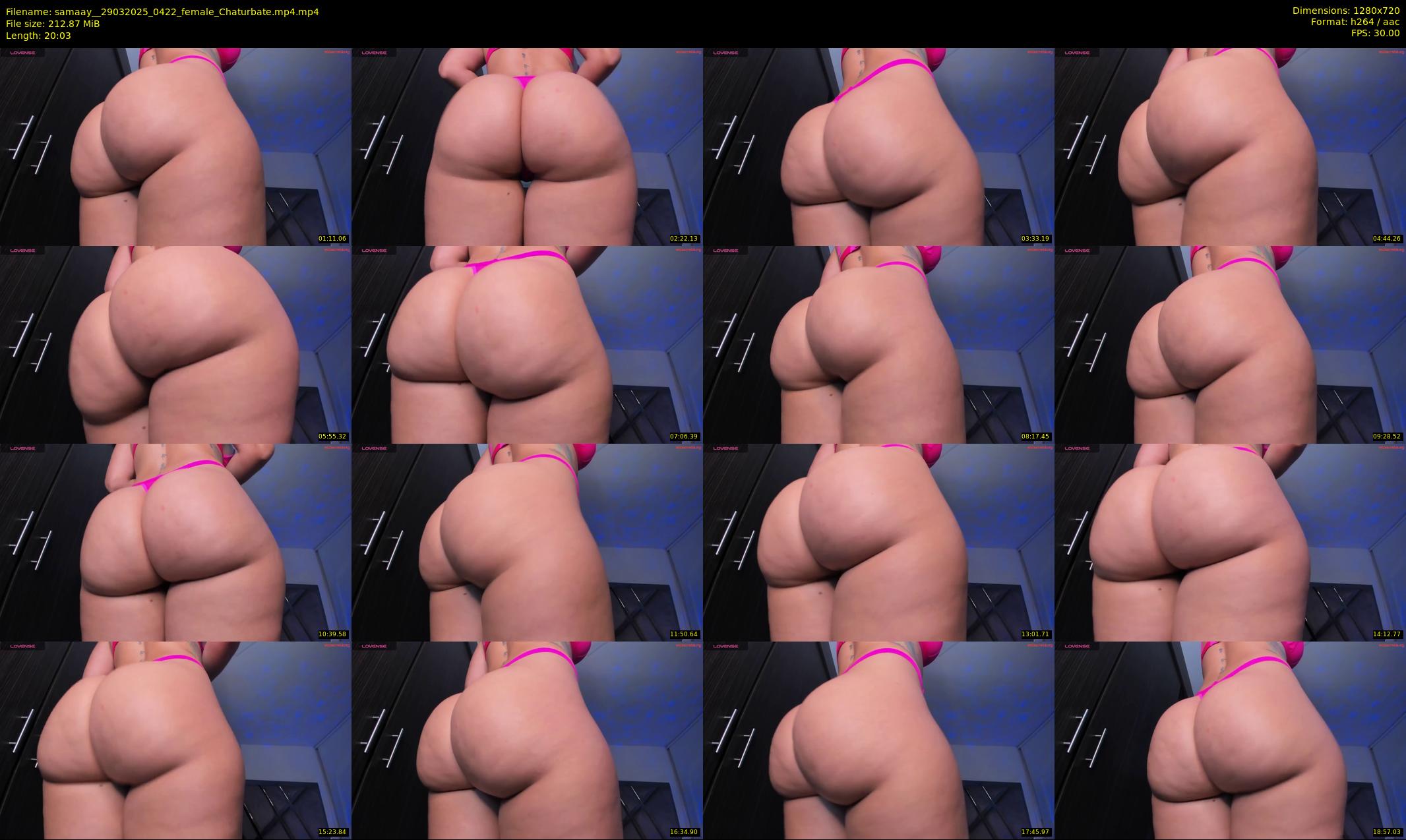 samaay_ — 21 minute Chaturbate female cam show recording, 720p, Mar 29, 2025