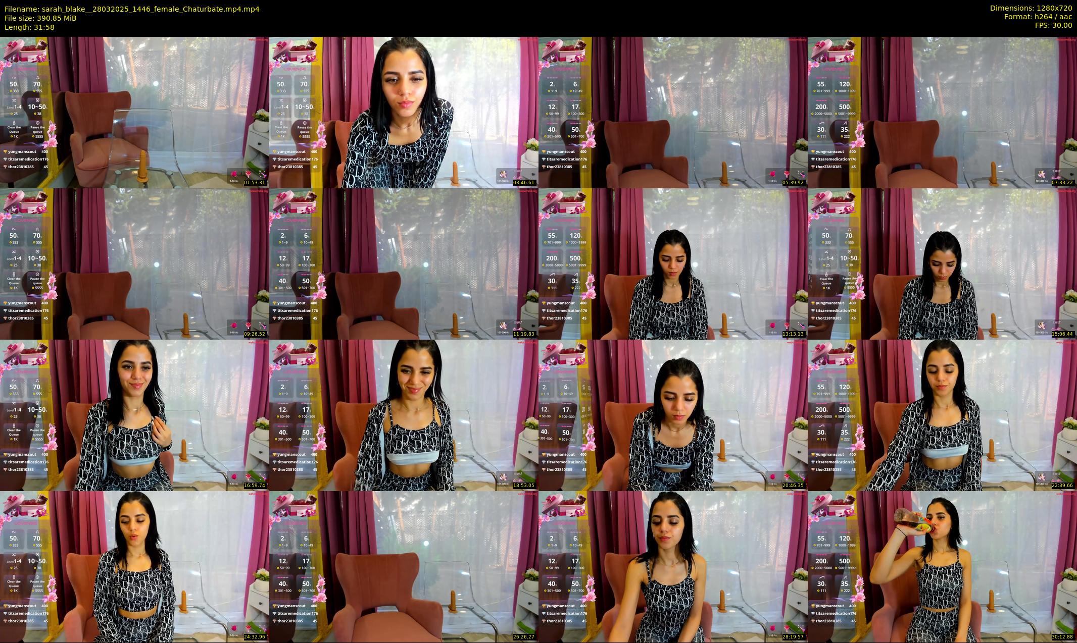 sarah_blake_ — 32 minute Chaturbate female cam show recording, 720p, Mar 28, 2025