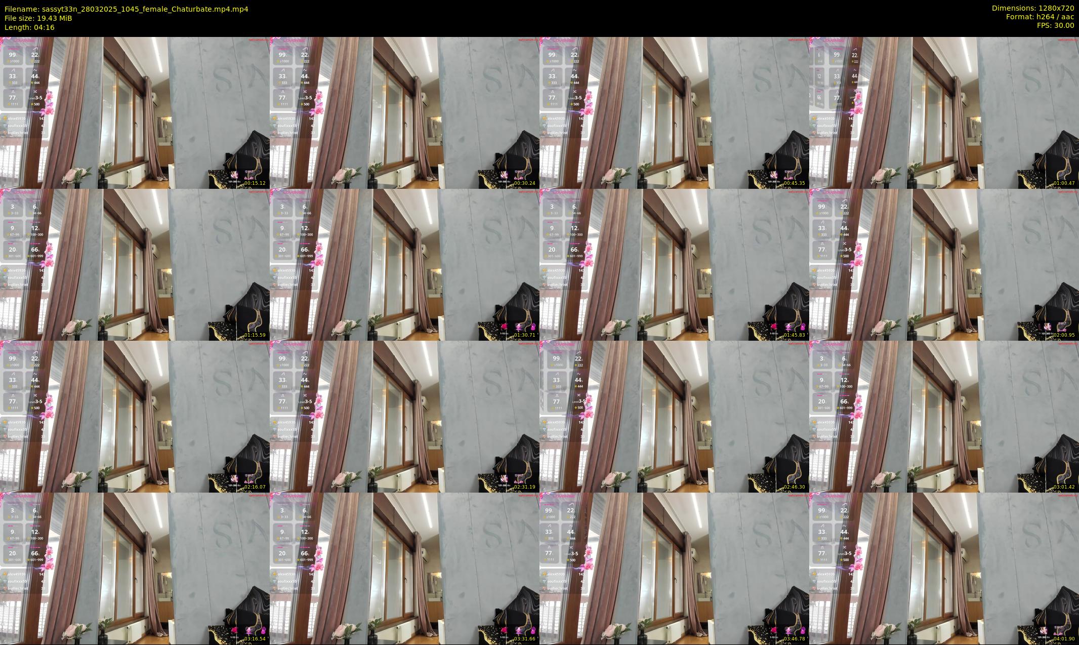 sassyt33n — 5 minute Chaturbate female cam show recording, 720p, Mar 28, 2025