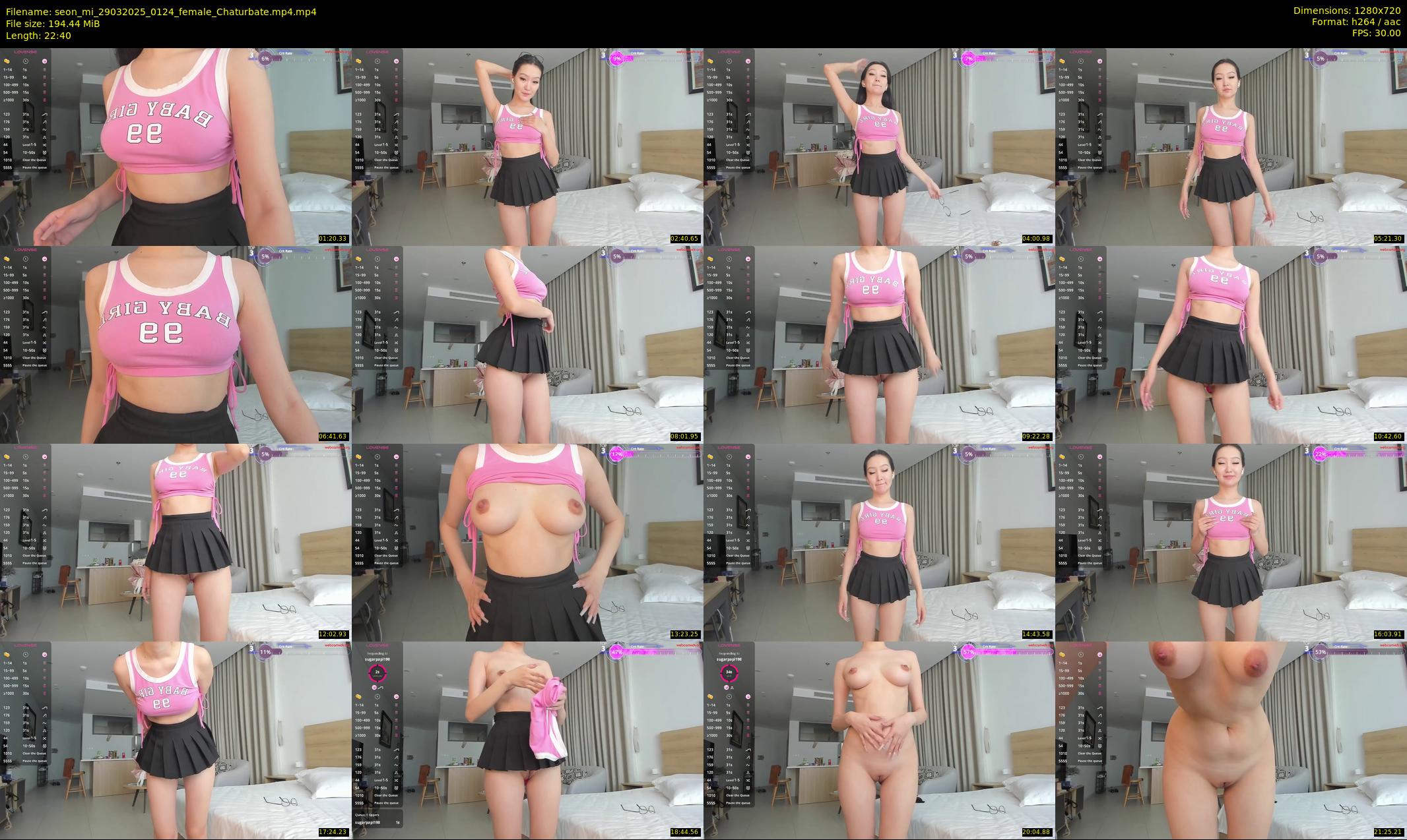 seon_mi — 23 minute Chaturbate female cam show recording, 720p, Mar 29, 2025