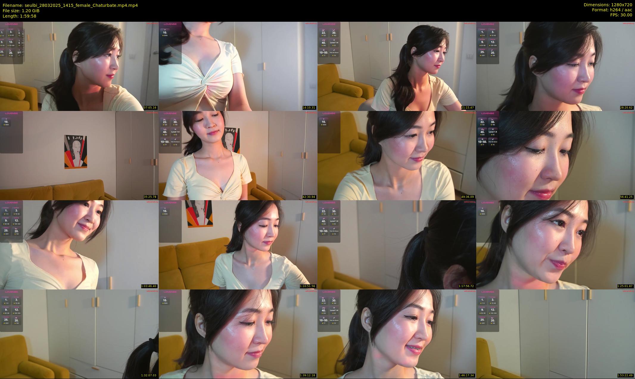seulbi — 120 minute Chaturbate female cam show recording, 720p, Mar 28, 2025