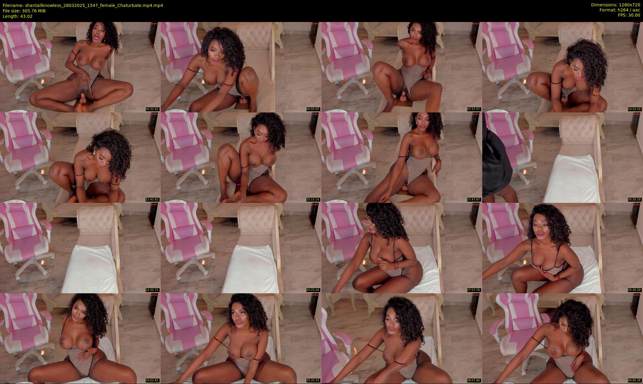 shantallknowless — 44 minute Chaturbate female cam show recording, 720p, Mar 28, 2025
