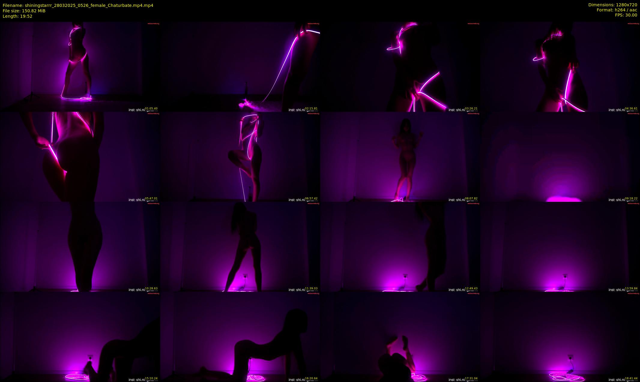 shiningstarrr — 20 minute Chaturbate female cam show recording, 720p, Mar 28, 2025