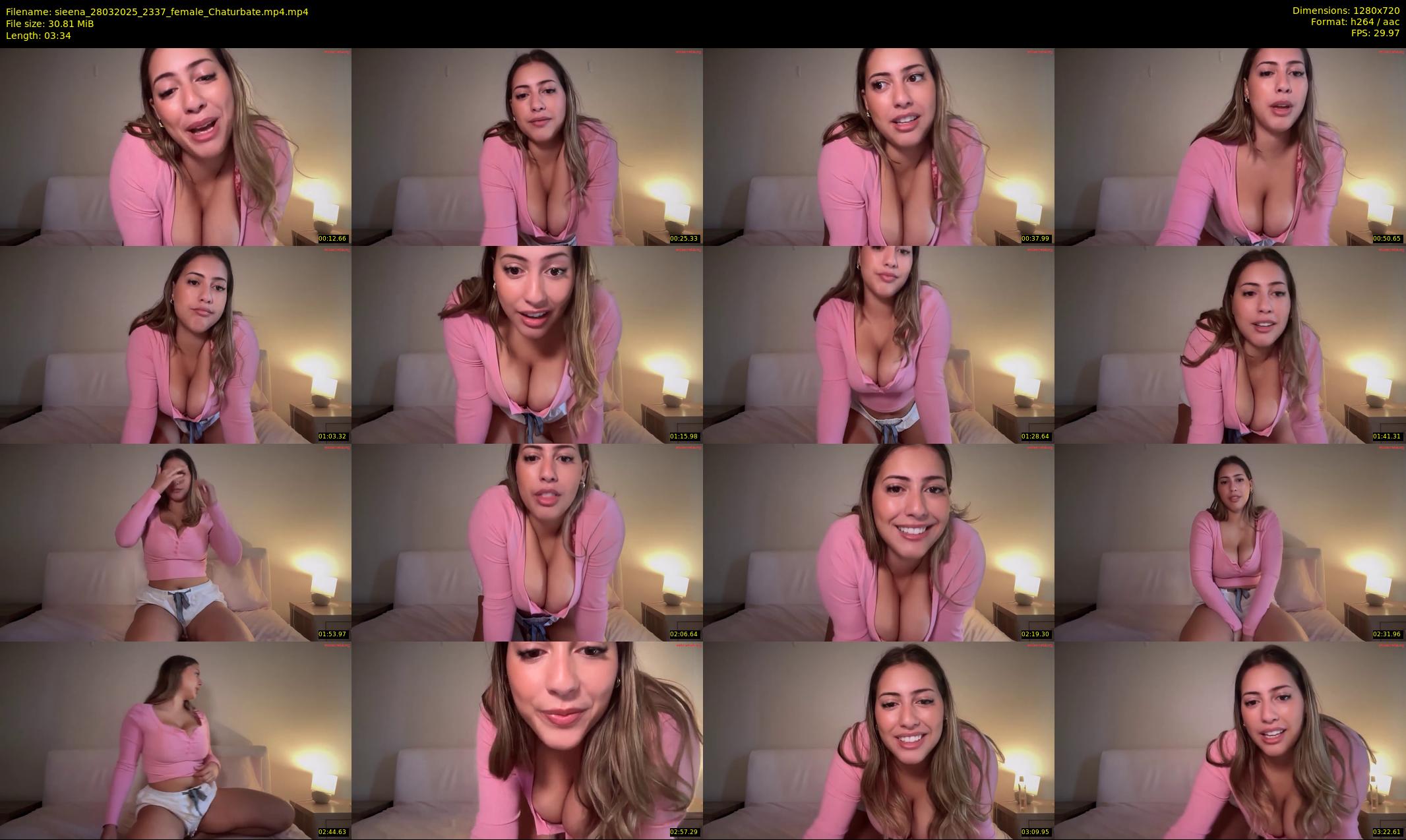 sieena — 4 minute Chaturbate female cam show recording, 720p, Mar 28, 2025