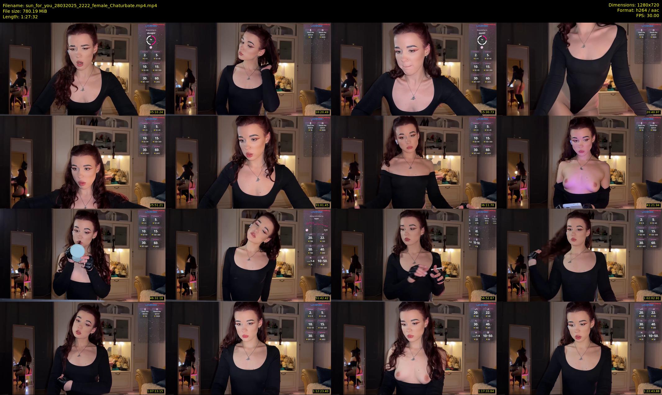 sun_for_you — 88 minute Chaturbate female cam show recording, 720p, Mar 28, 2025