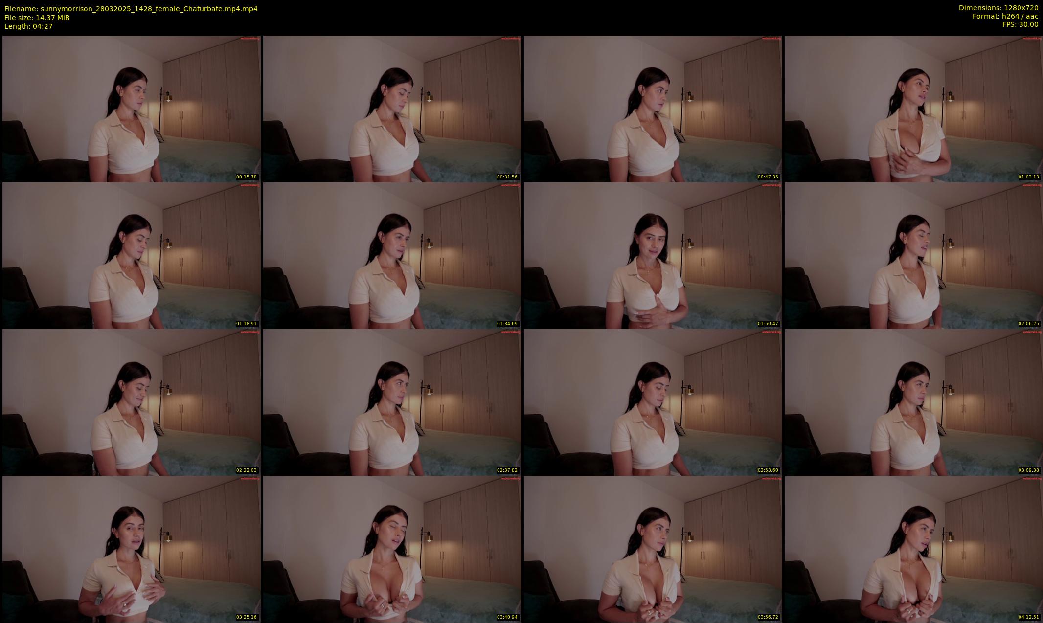 sunnymorrison — 5 minute Chaturbate female cam show recording, 720p, Mar 28, 2025