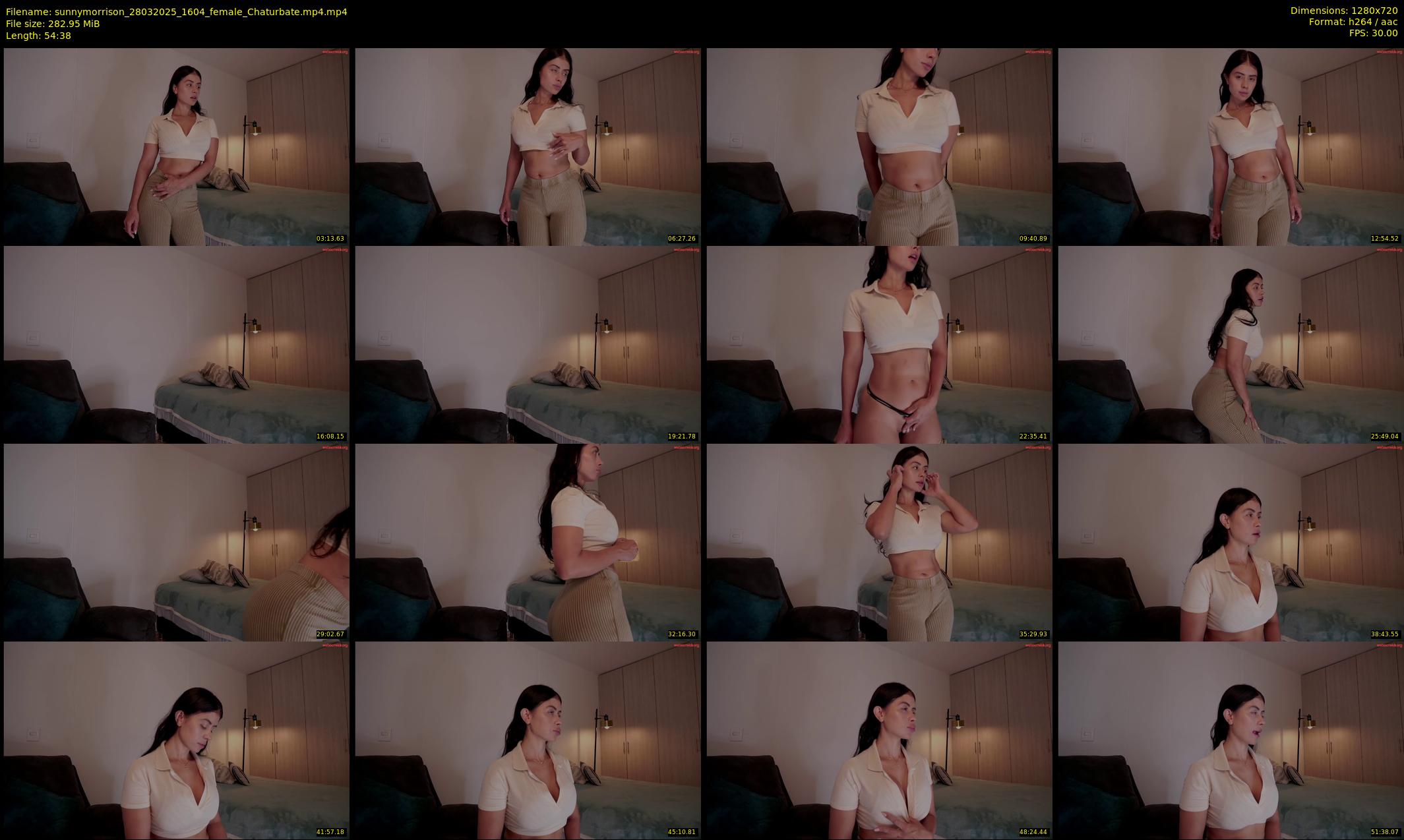 sunnymorrison — 55 minute Chaturbate female cam show recording, 720p, Mar 28, 2025