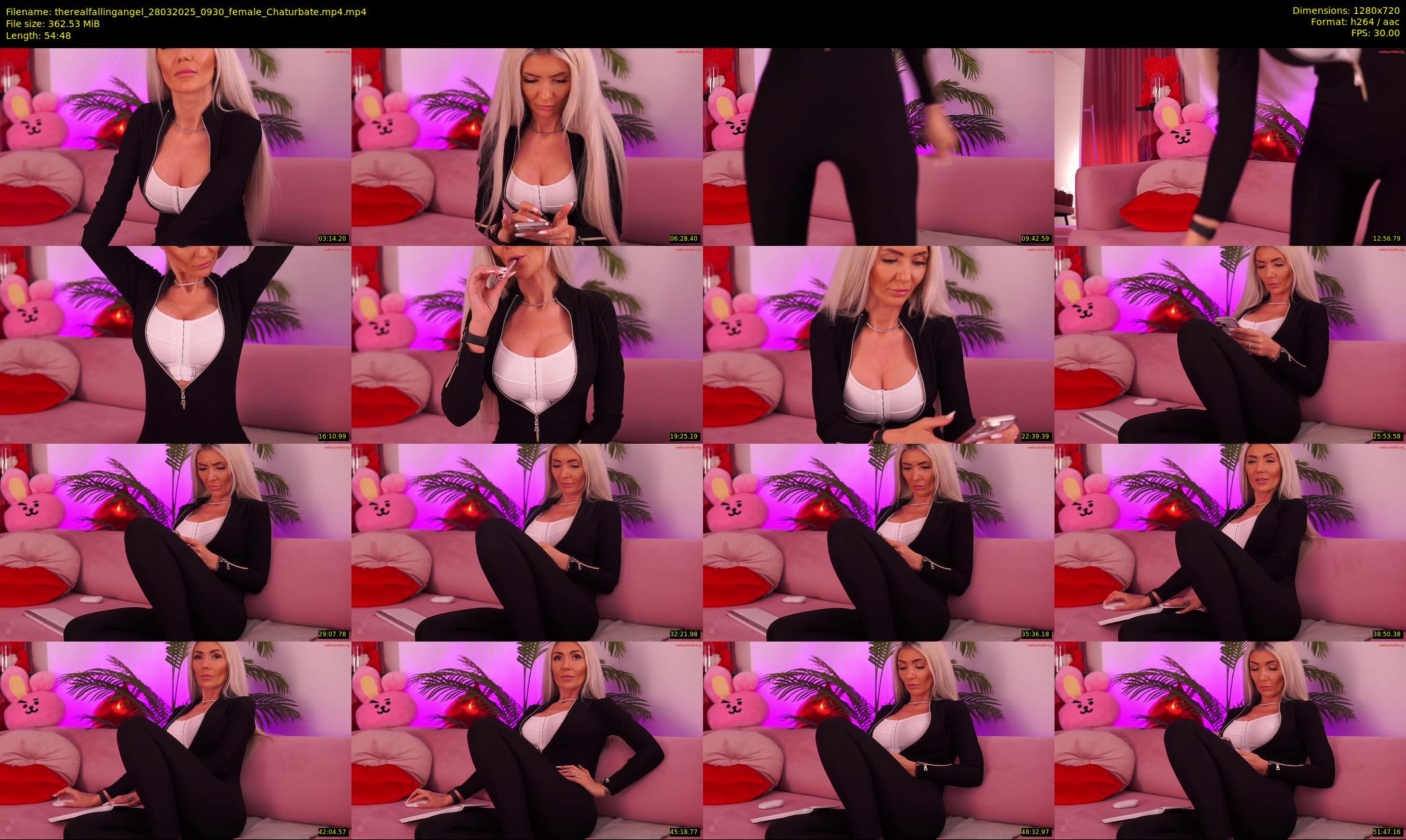 therealfallingangel — 55 minute Chaturbate female cam show recording, 720p, Mar 28, 2025