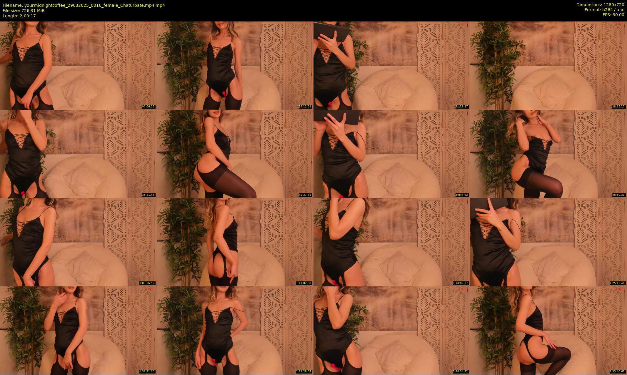 yourmidnightcoffee — 121 minute Chaturbate female cam show recording, 720p, Mar 29, 2025
