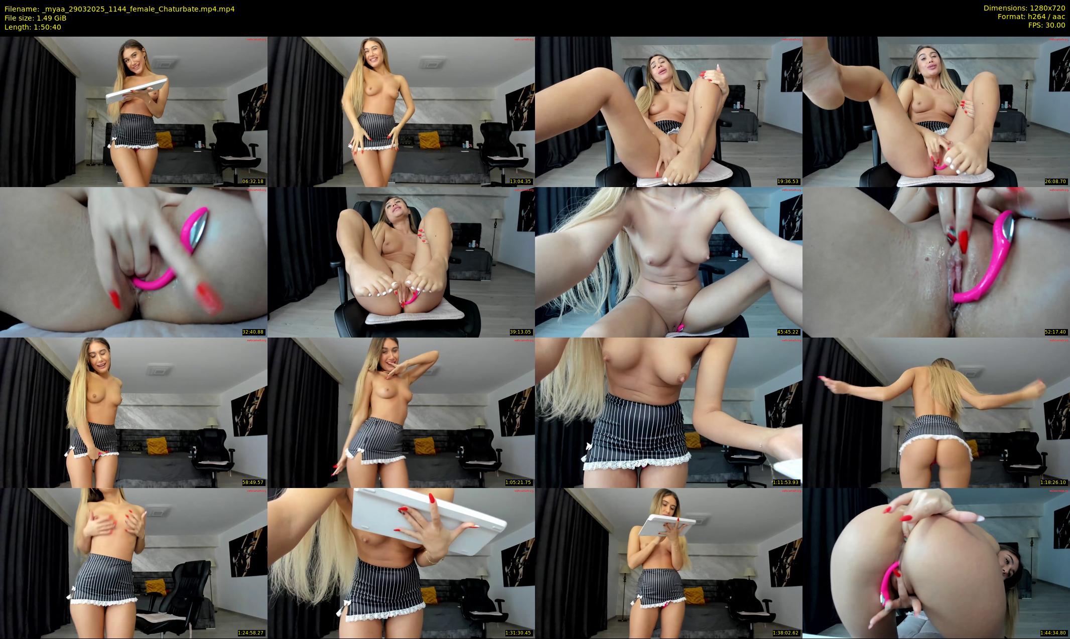 _myaa — 111 minute Chaturbate female cam show recording, 720p, Mar 29, 2025