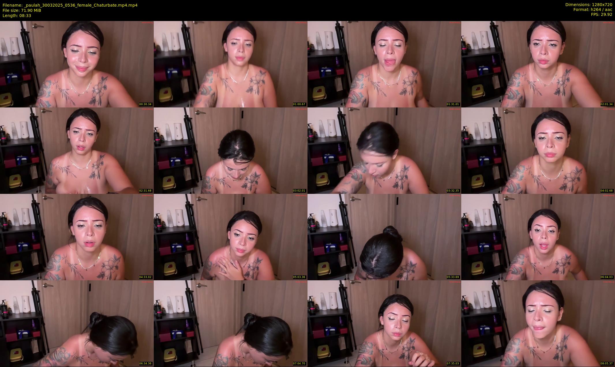 _paulah — 9 minute Chaturbate female cam show recording, 720p, Mar 30, 2025