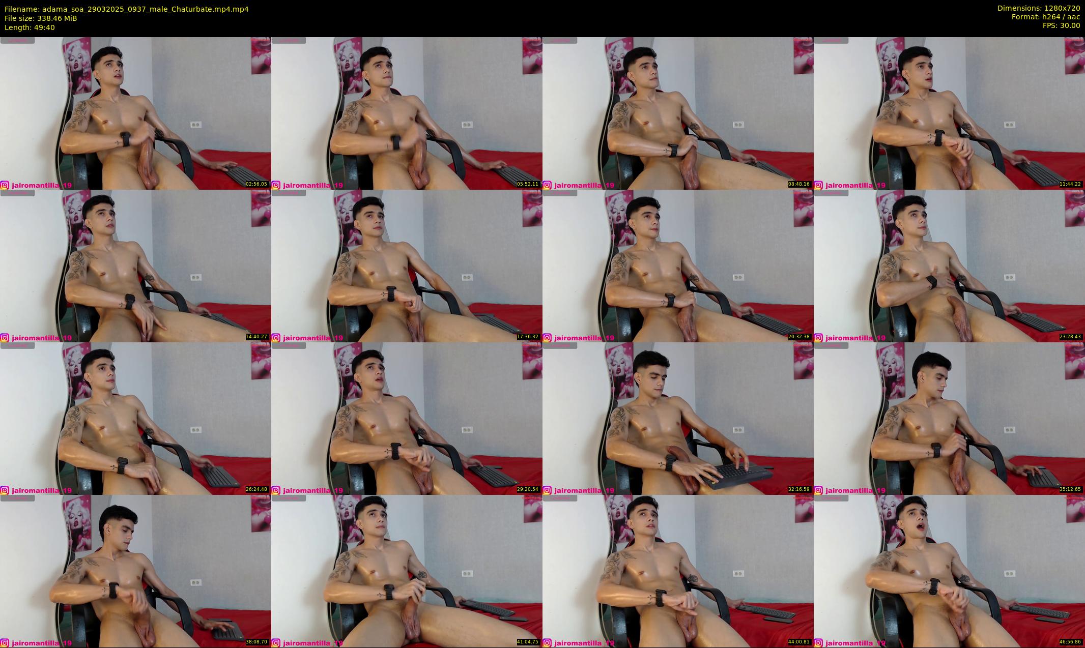 adama_soa — 50 minute Chaturbate male cam show recording, 720p, Mar 29, 2025