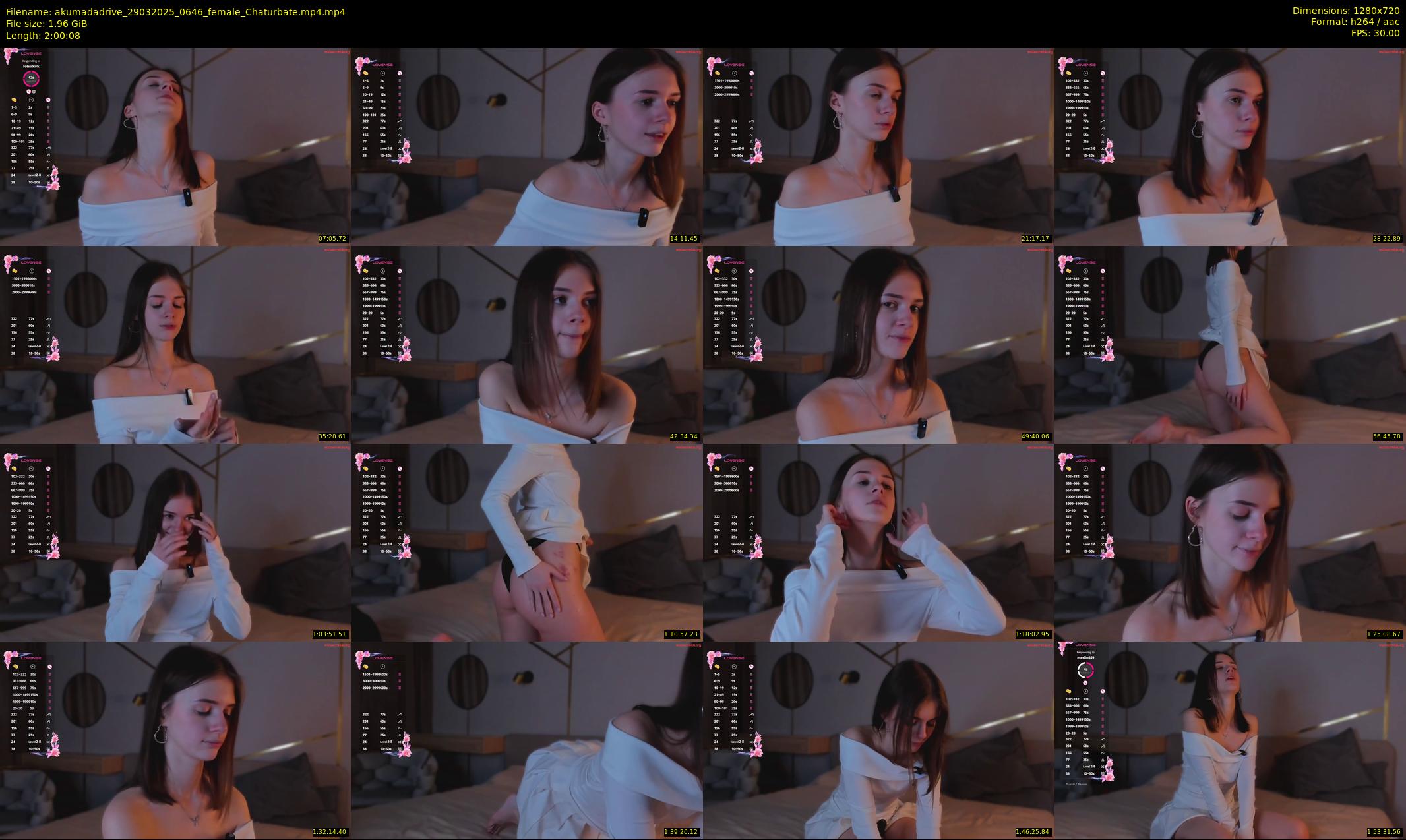 akumadadrive — 121 minute Chaturbate female cam show recording, 720p, Mar 29, 2025