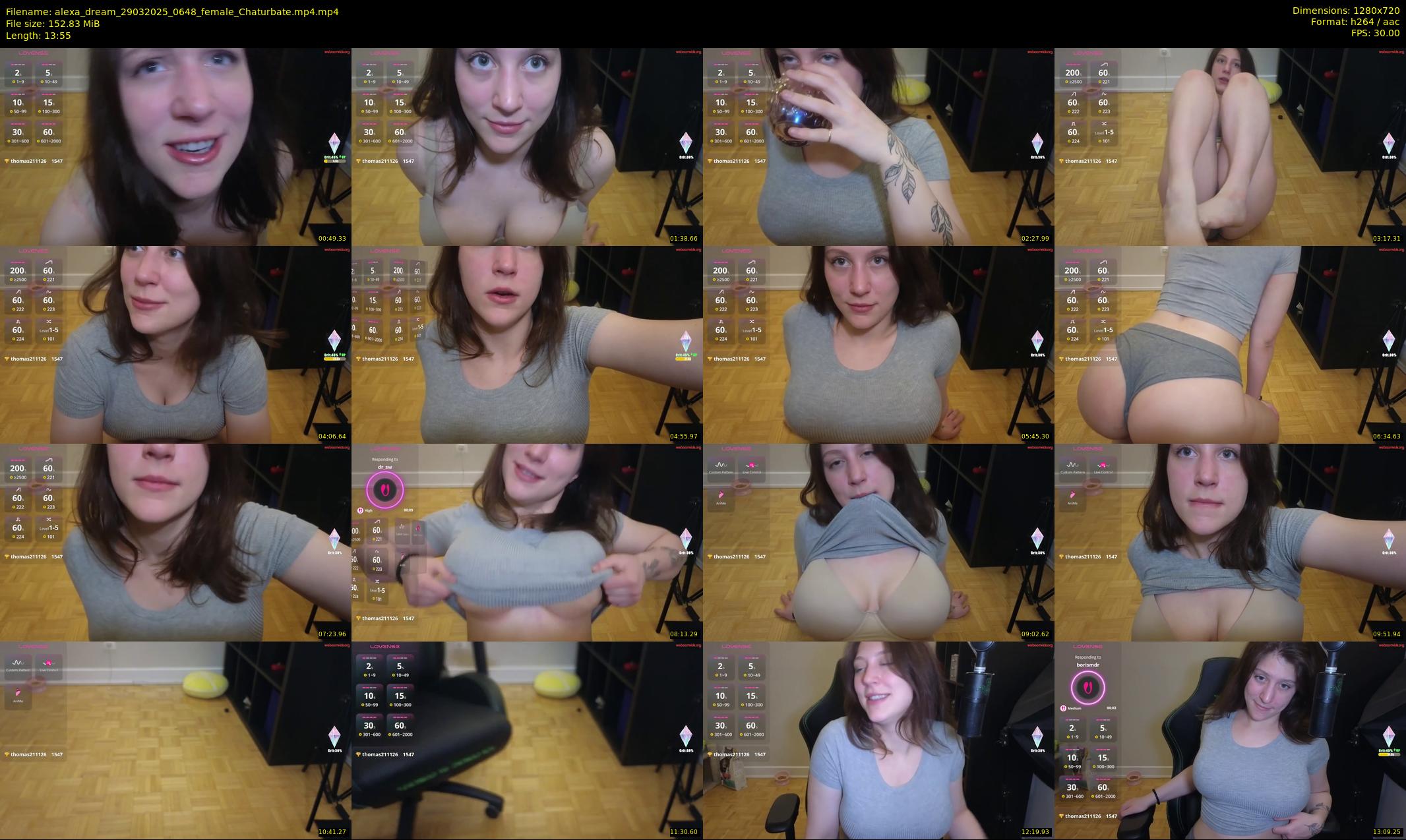 alexa_dream — 14 minute Chaturbate female cam show recording, 720p, Mar 29, 2025