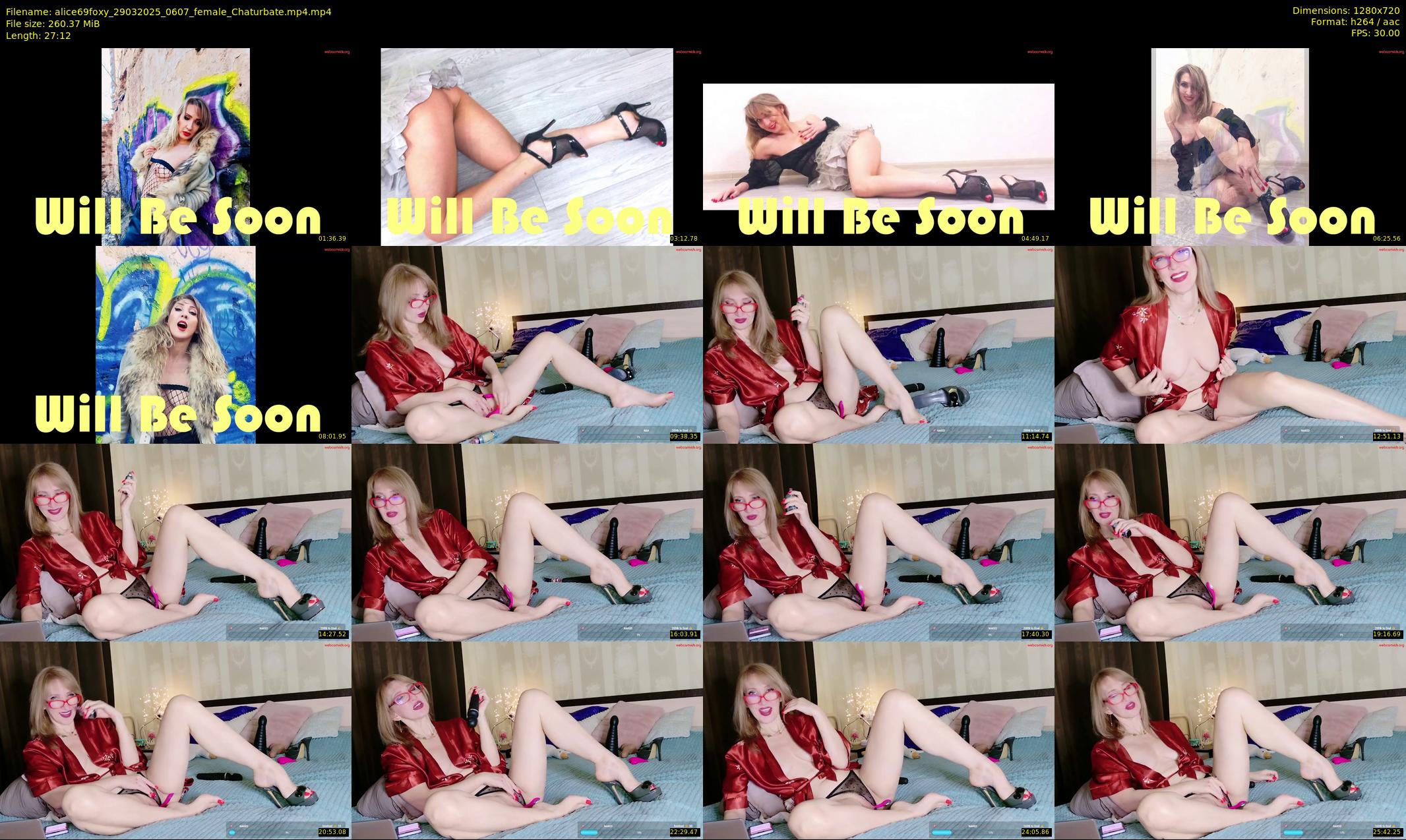 alice69foxy — 28 minute Chaturbate female cam show recording, 720p, Mar 29, 2025