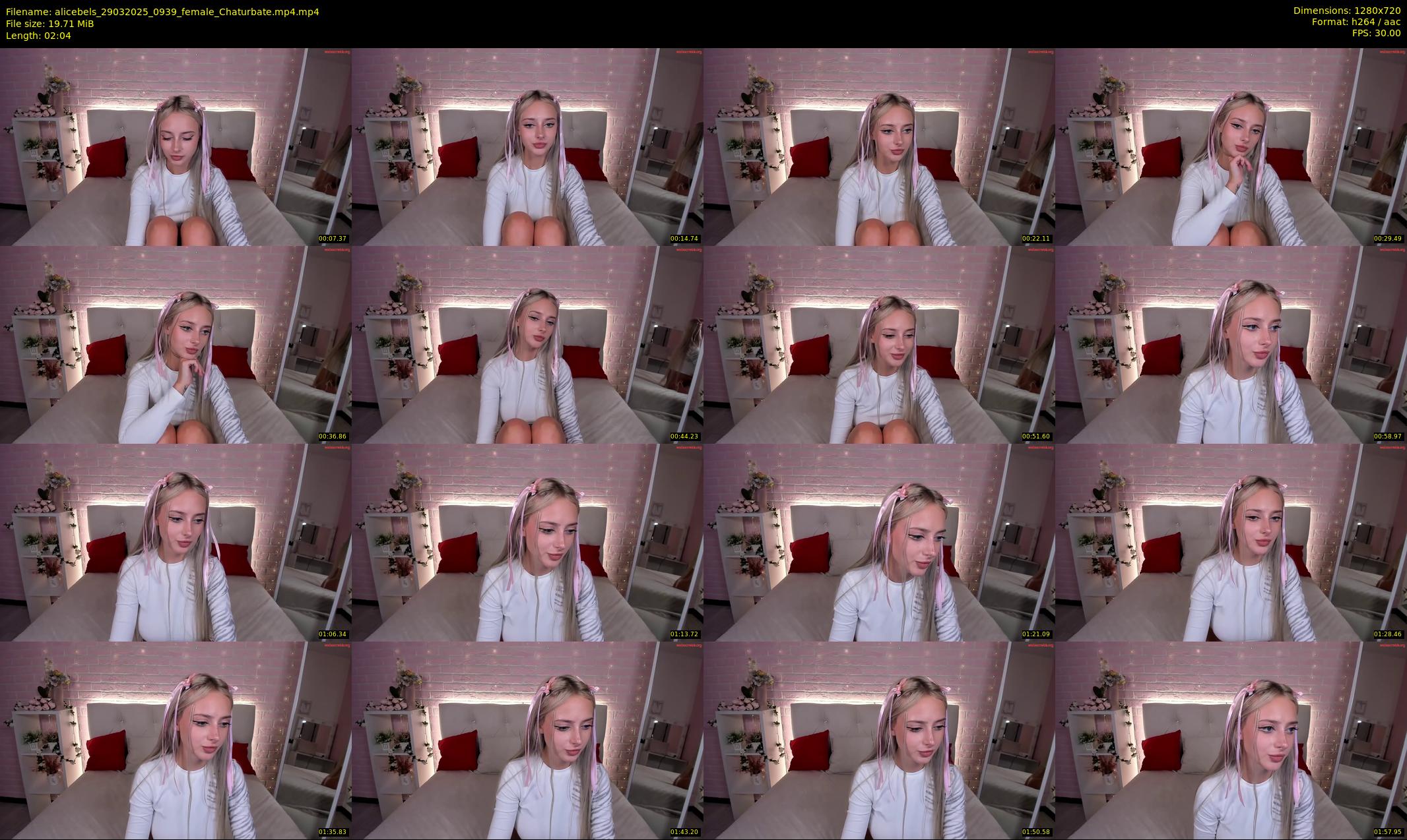 alicebels — 3 minute Chaturbate female cam show recording, 720p, Mar 29, 2025