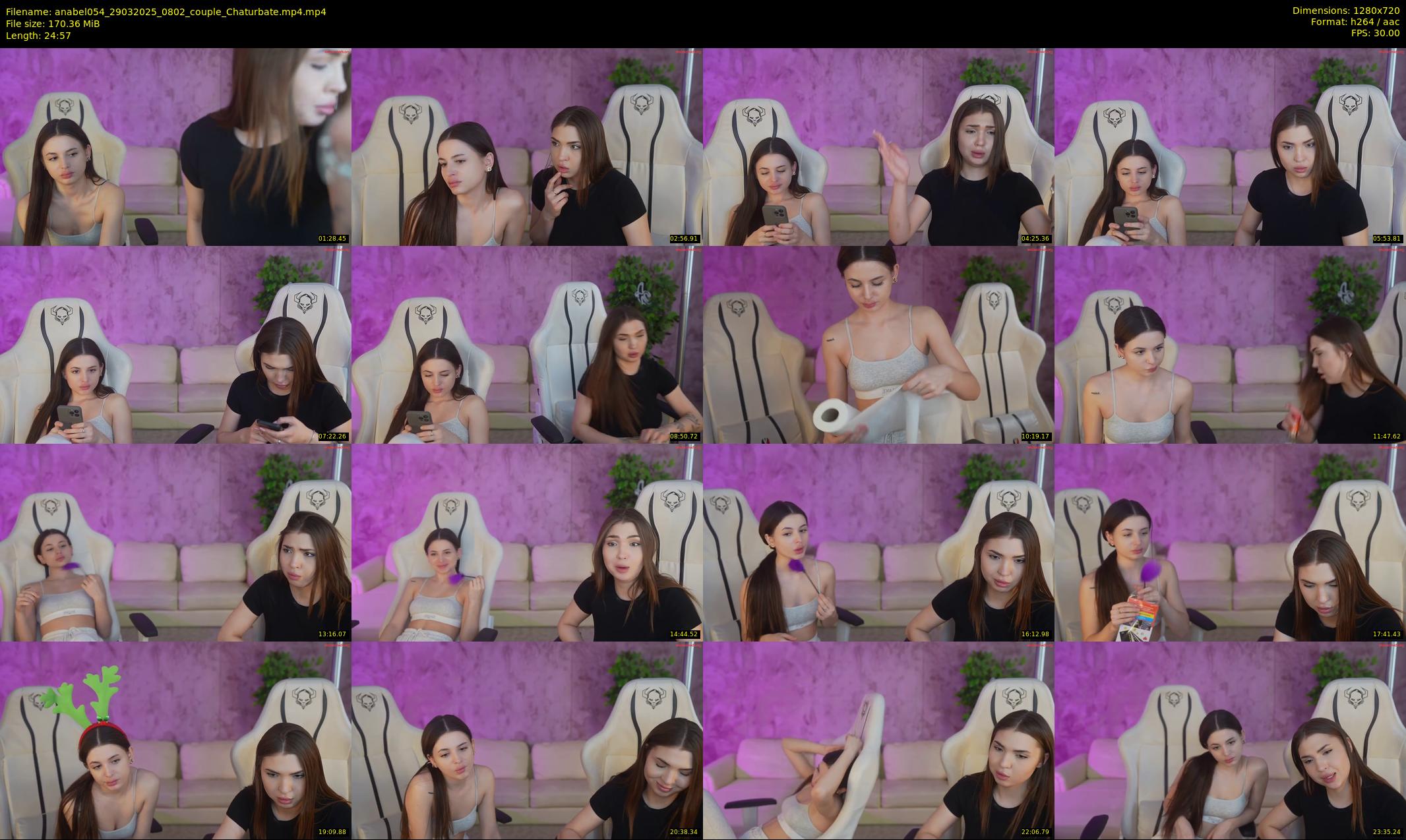 anabel054 — 25 minute Chaturbate female cam show recording, 720p, Mar 29, 2025
