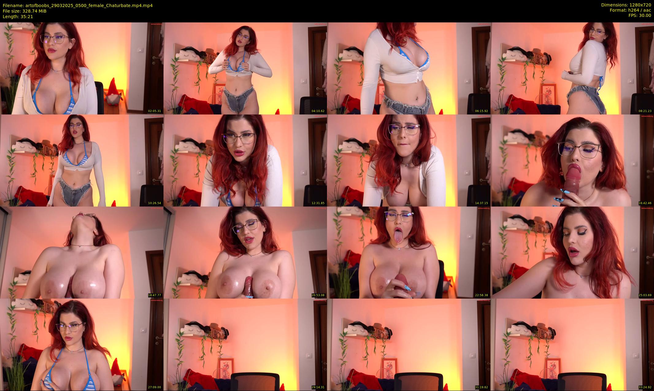 artofboobs — 36 minute Chaturbate female cam show recording, 720p, Mar 29, 2025