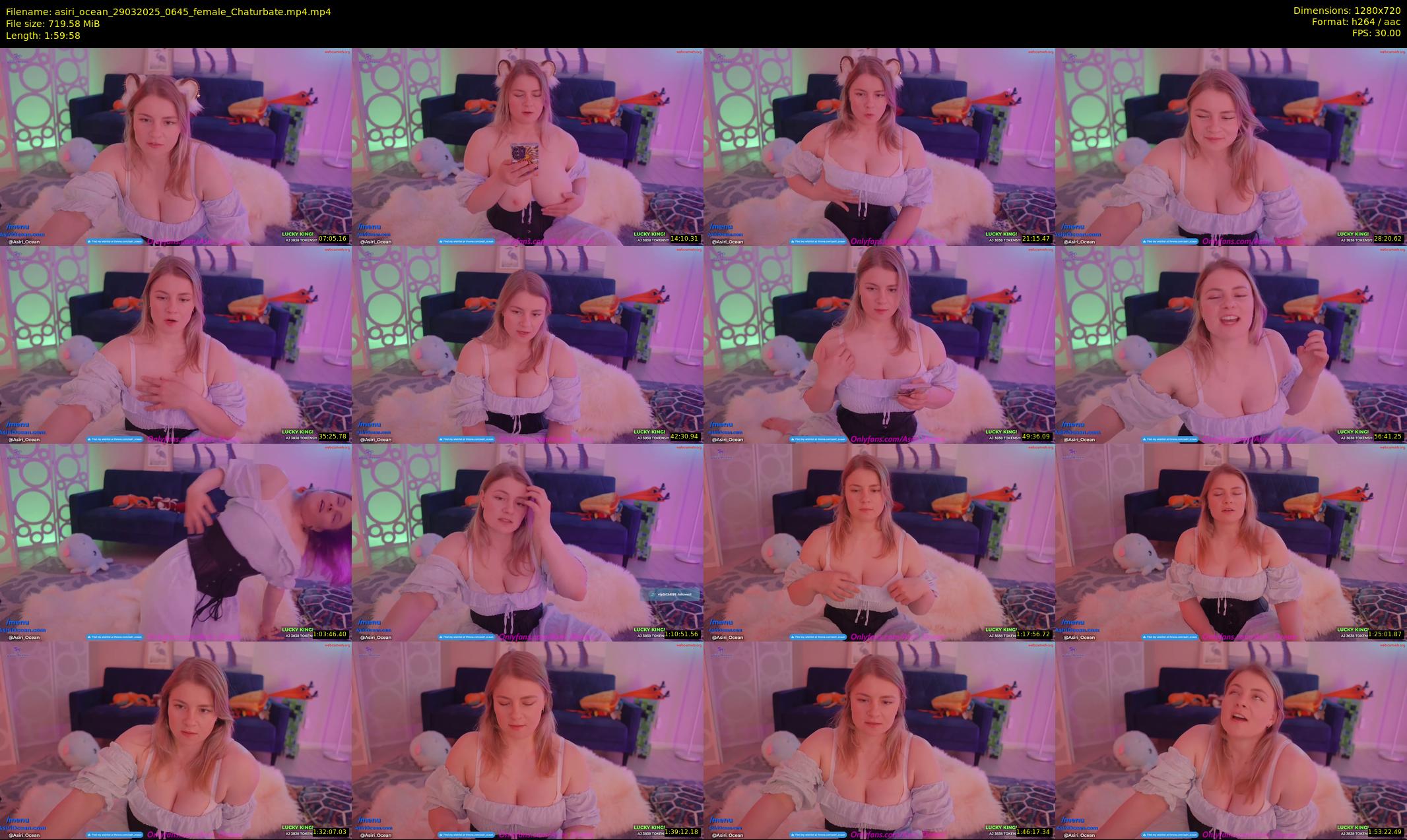 asiri_ocean — 120 minute Chaturbate female cam show recording, 720p, Mar 29, 2025
