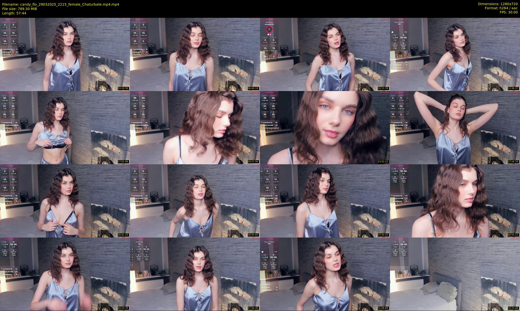 candy_flo — 58 minute Chaturbate female cam show recording, 720p, Mar 29, 2025
