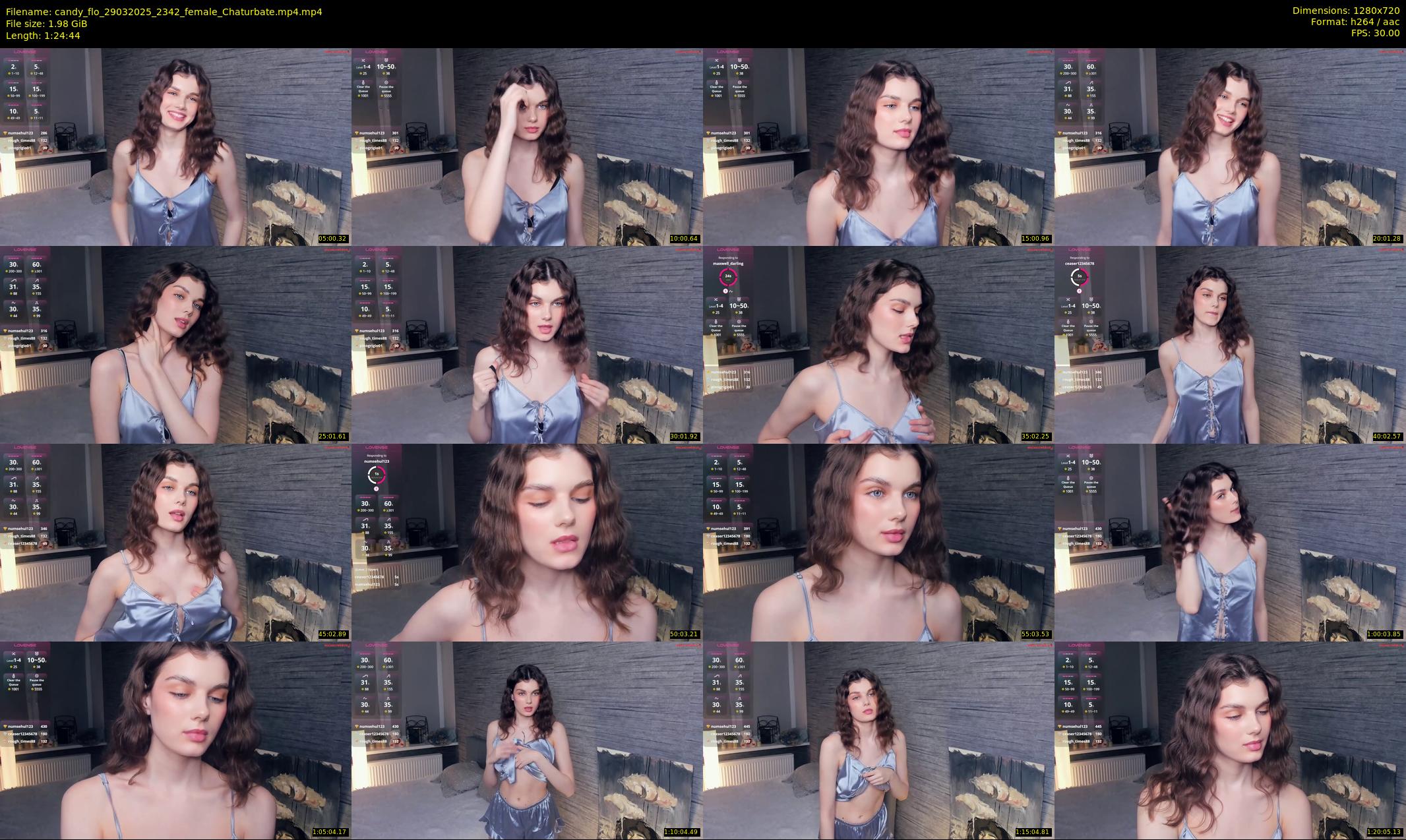 candy_flo — 85 minute Chaturbate female cam show recording, 720p, Mar 29, 2025