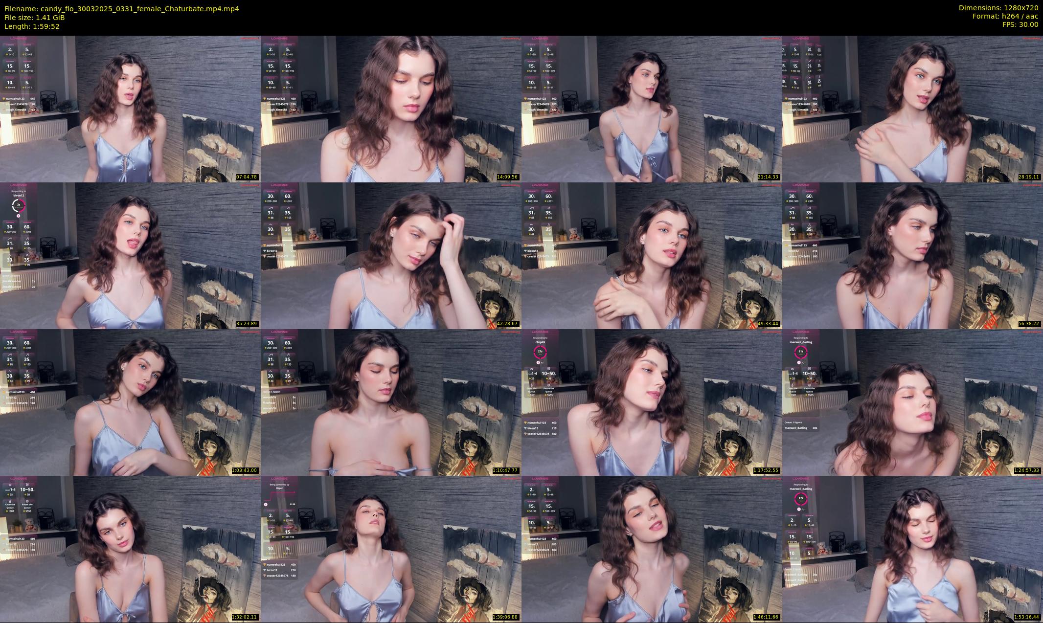 candy_flo — 120 minute Chaturbate female cam show recording, 720p, Mar 30, 2025