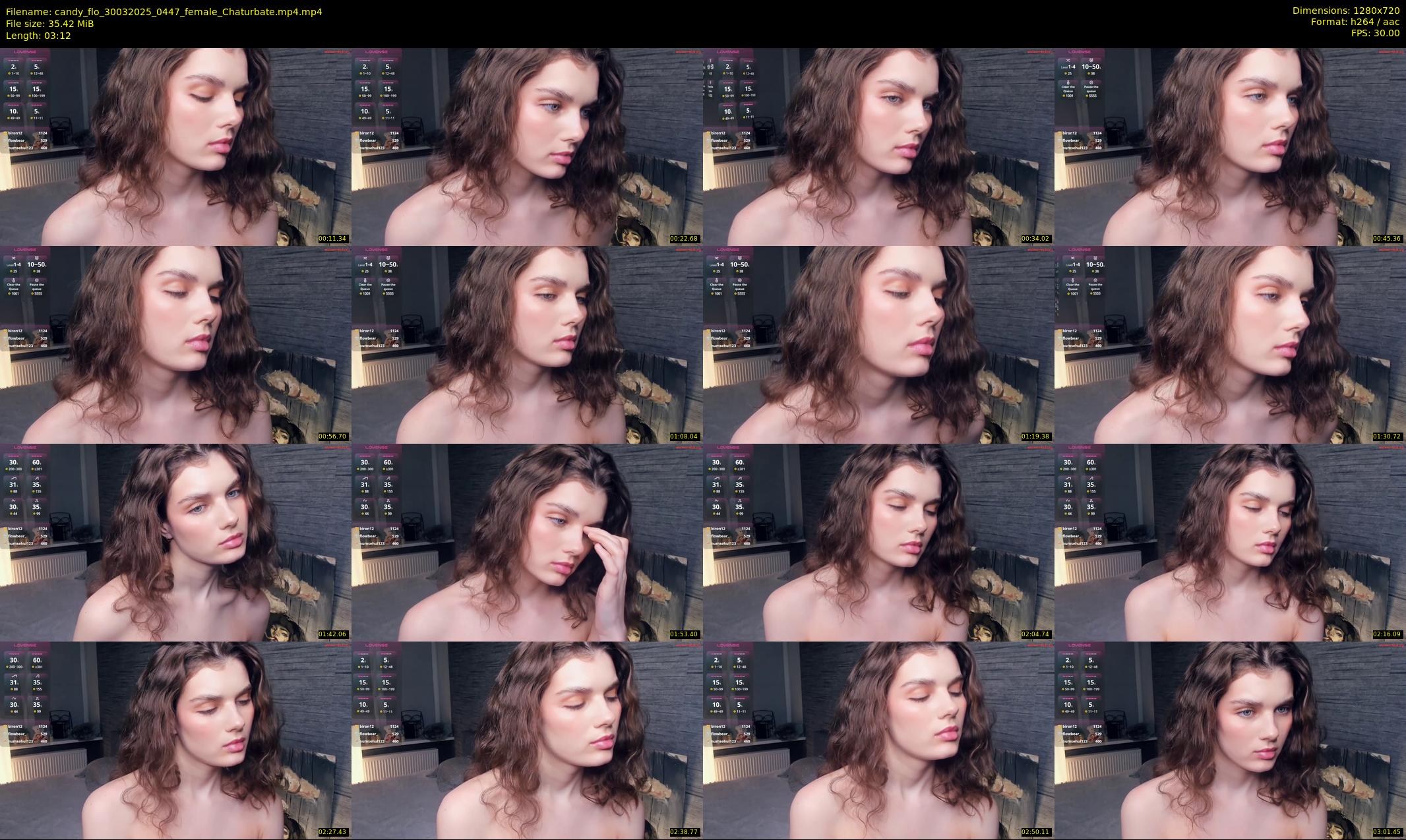 candy_flo — 4 minute Chaturbate female cam show recording, 720p, Mar 30, 2025