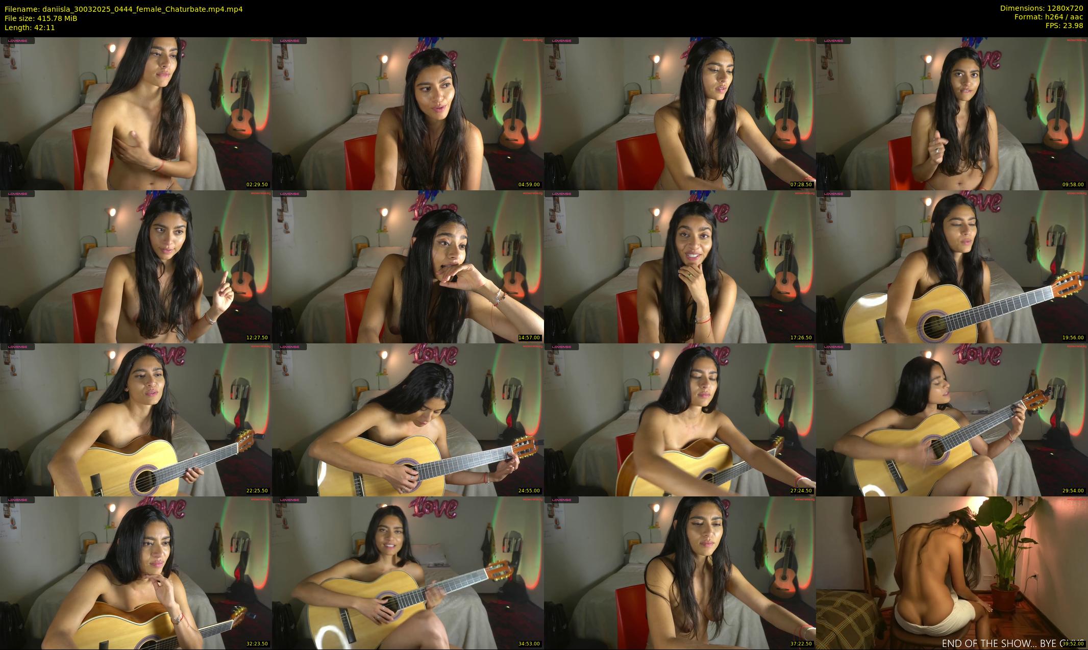 daniisla — 43 minute Chaturbate female cam show recording, 720p, Mar 30, 2025