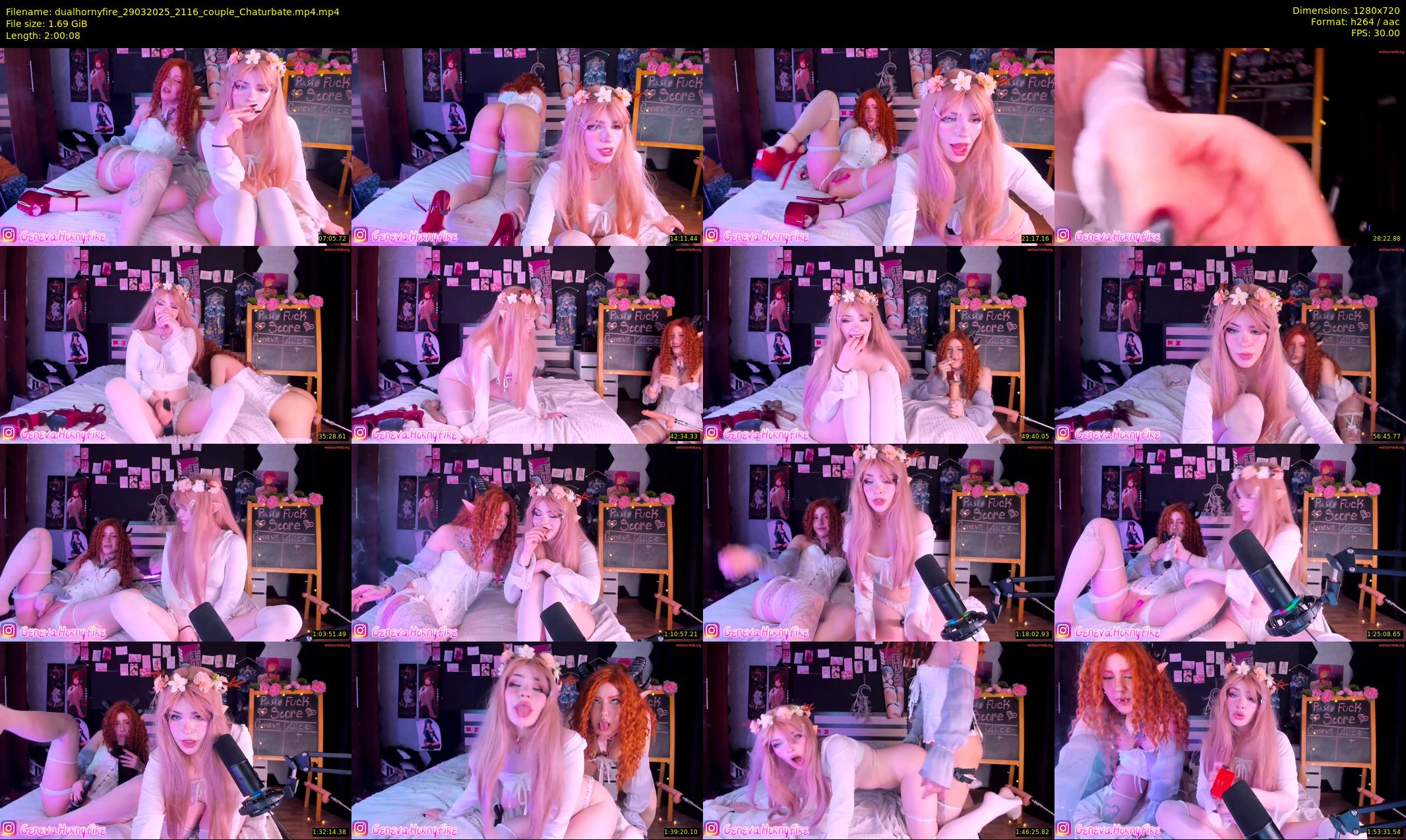 dualhornyfire — 121 minute Chaturbate couple cam show recording, 720p, Mar 29, 2025
